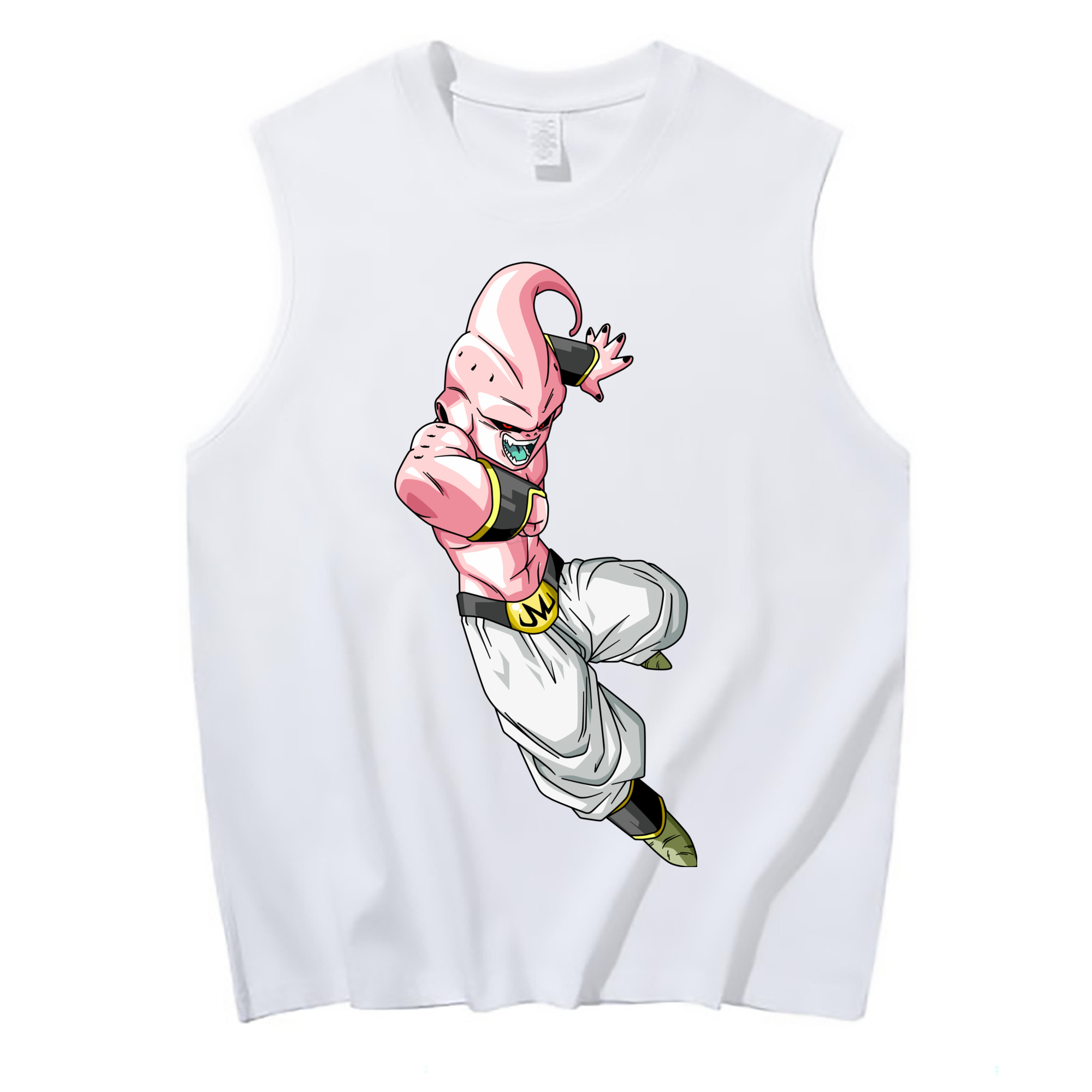 （画像用） ドラゴンボール 魔人ブウ DRAGON BALL Majin Buu コットン100％タンクトップ（フロントプリント）