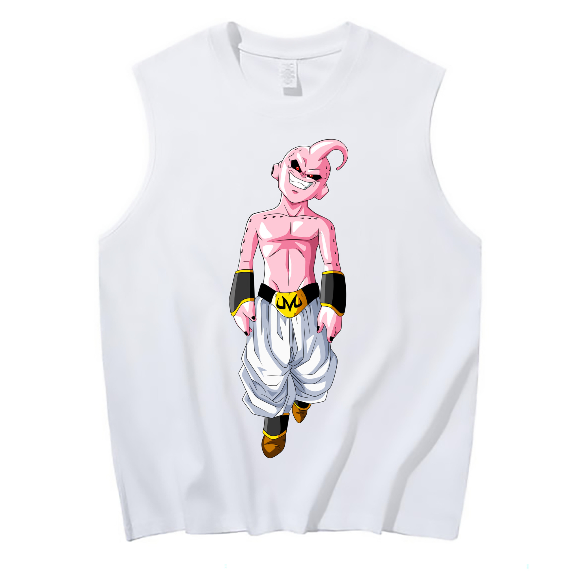 （画像用） ドラゴンボール 魔人ブウ DRAGON BALL Majin Buu コットン100％タンクトップ（フロントプリント）