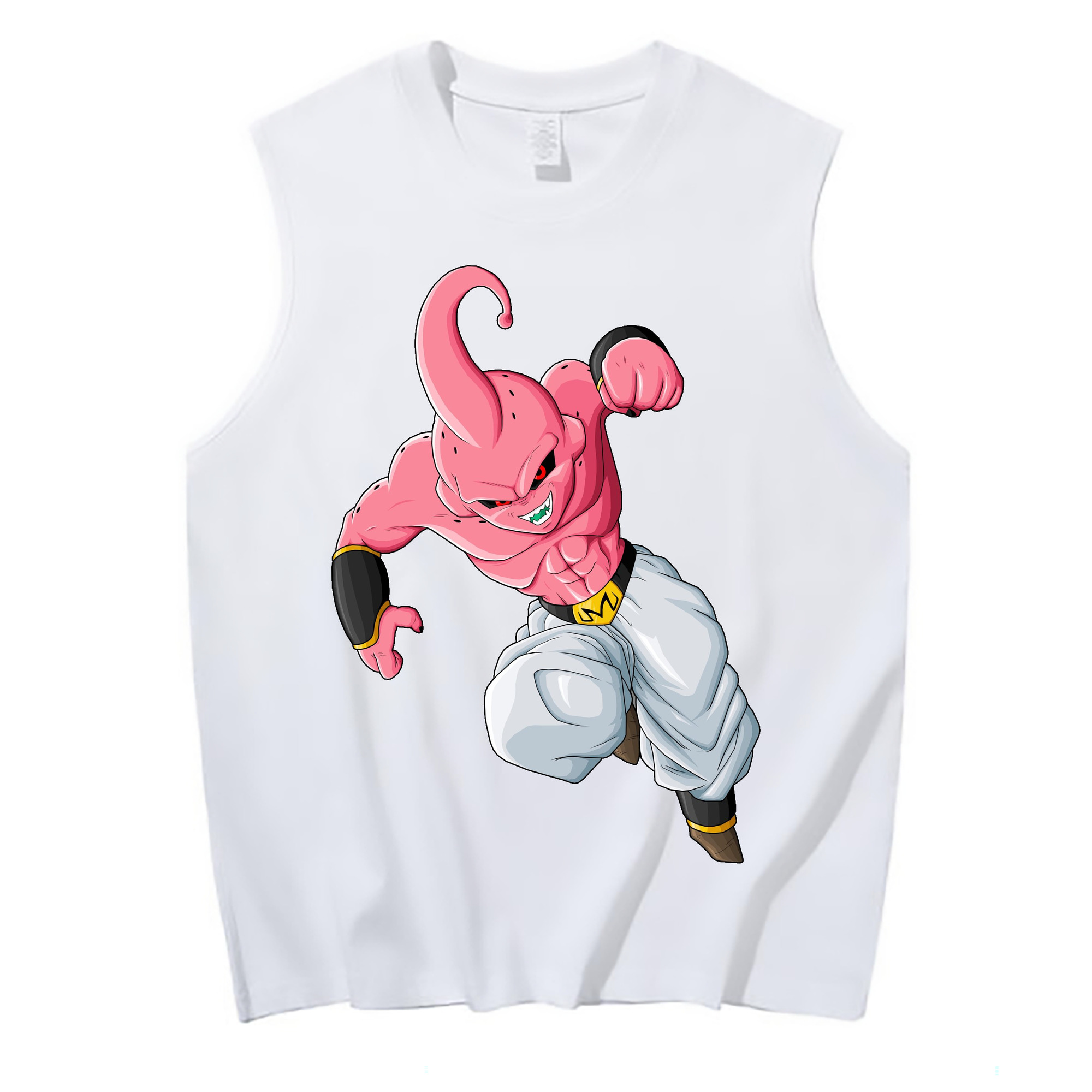 （画像用） ドラゴンボール 魔人ブウ DRAGON BALL Majin Buu コットン100％タンクトップ（フロントプリント）