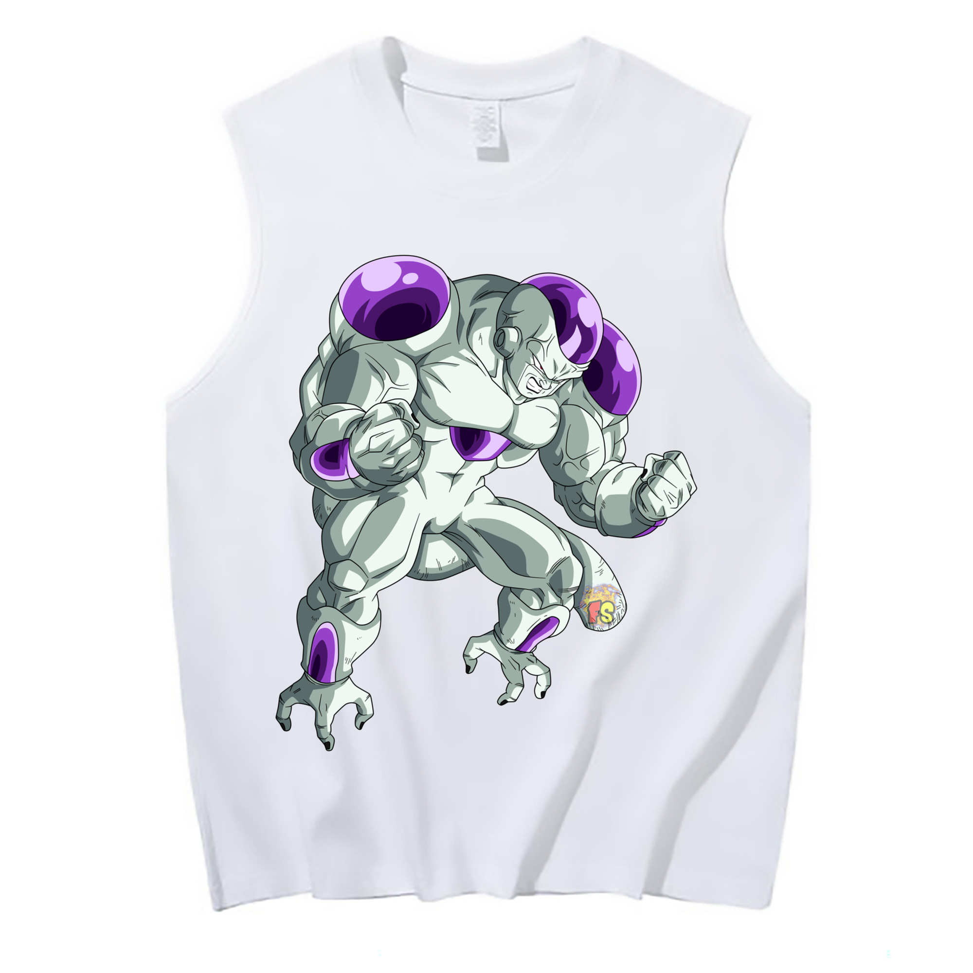 （画像用） ドラゴンボール フリーザ DRAGON BALL Frieza コットン100％タンクトップ（フロントプリント）