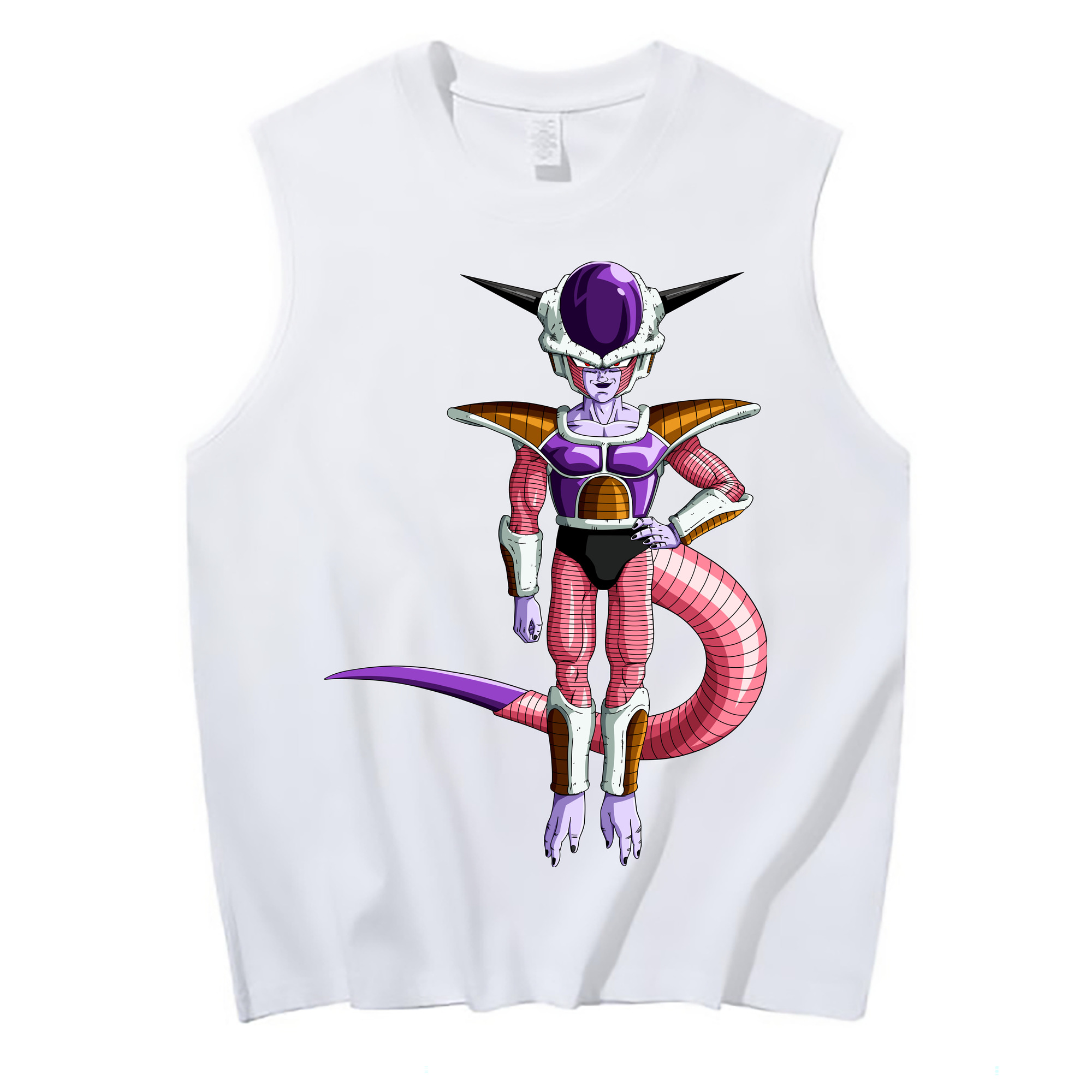 （画像用） ドラゴンボール フリーザ DRAGON BALL Frieza コットン100％タンクトップ（フロントプリント）
