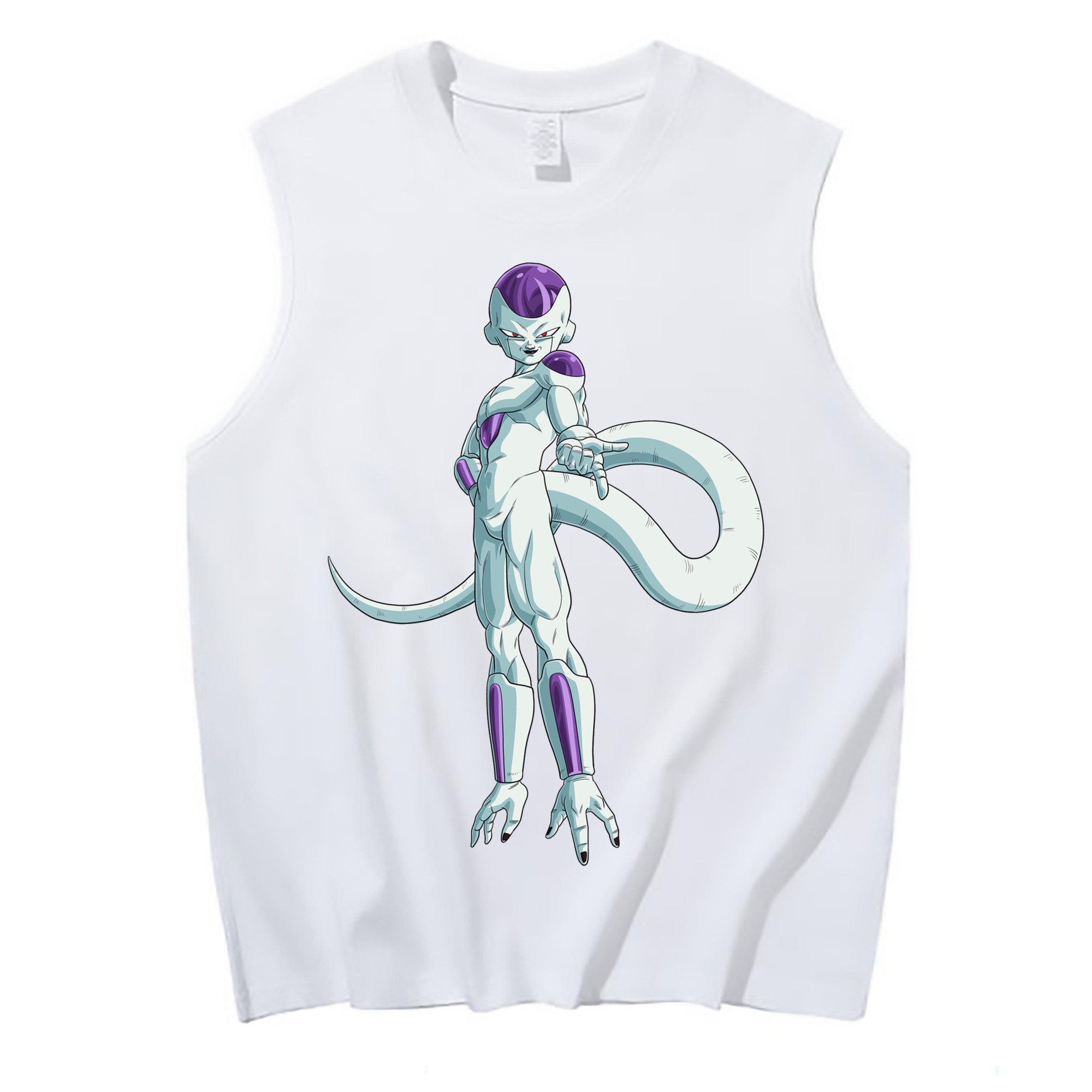 （画像用） ドラゴンボール フリーザ DRAGON BALL Frieza コットン100％タンクトップ（フロントプリント）