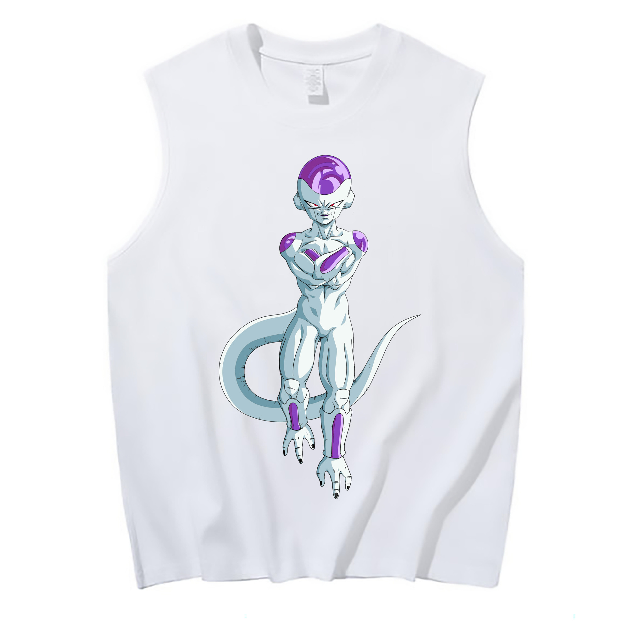 （画像用） ドラゴンボール フリーザ DRAGON BALL Frieza コットン100％タンクトップ（フロントプリント）
