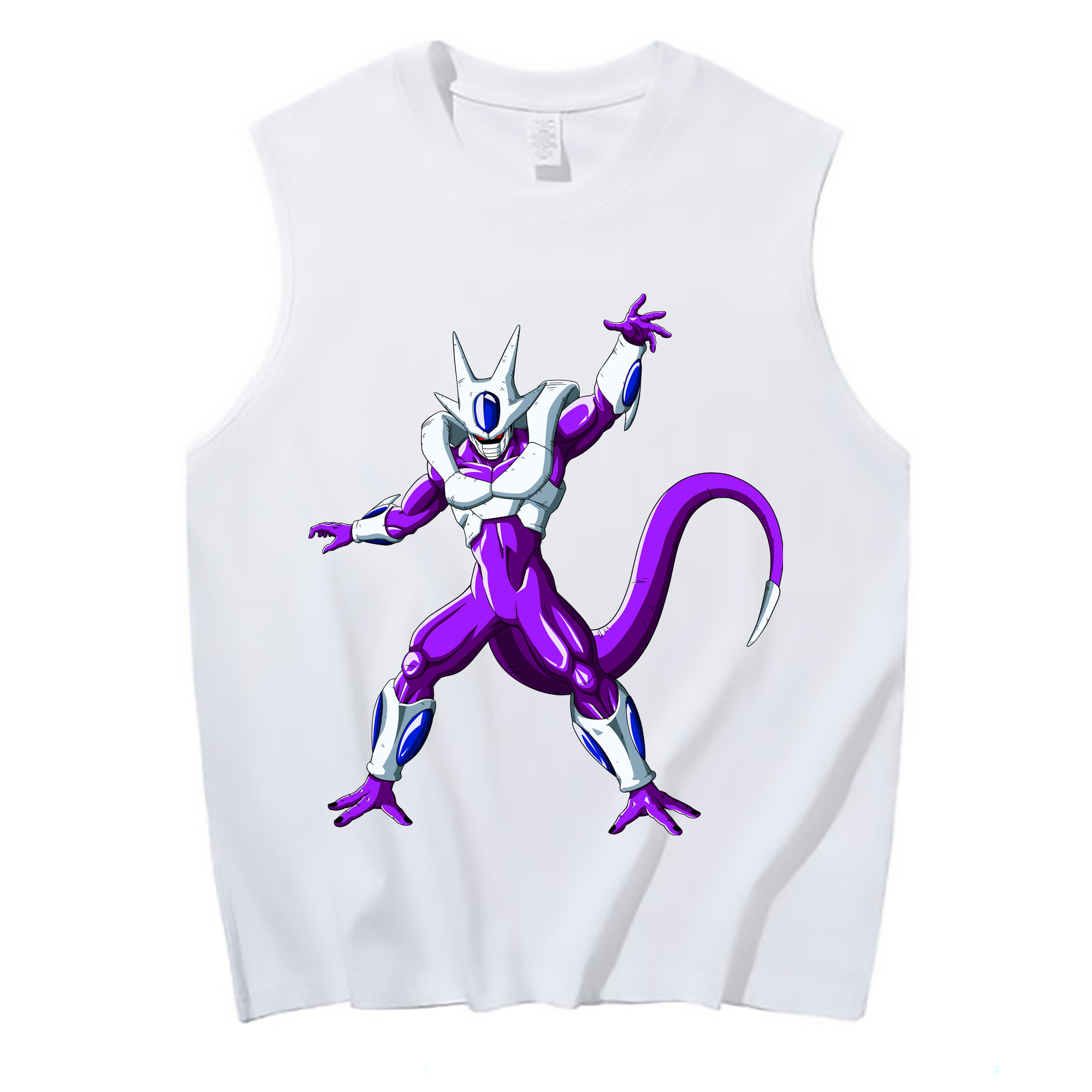 （画像用） ドラゴンボール クウラ DRAGON BALL Cooler Coora コットン100％タンクトップ（フロントプリント）