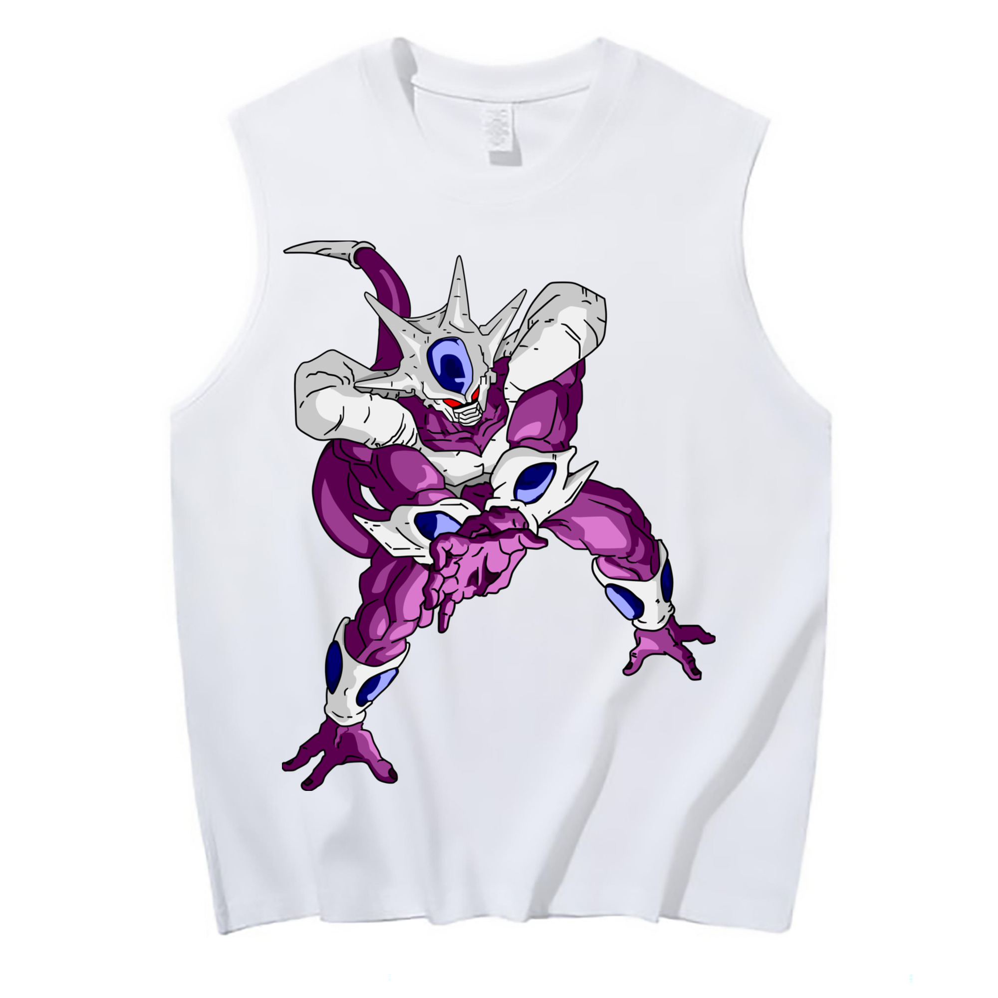 （画像用） ドラゴンボール クウラ DRAGON BALL Cooler Coora コットン100％タンクトップ（フロントプリント）