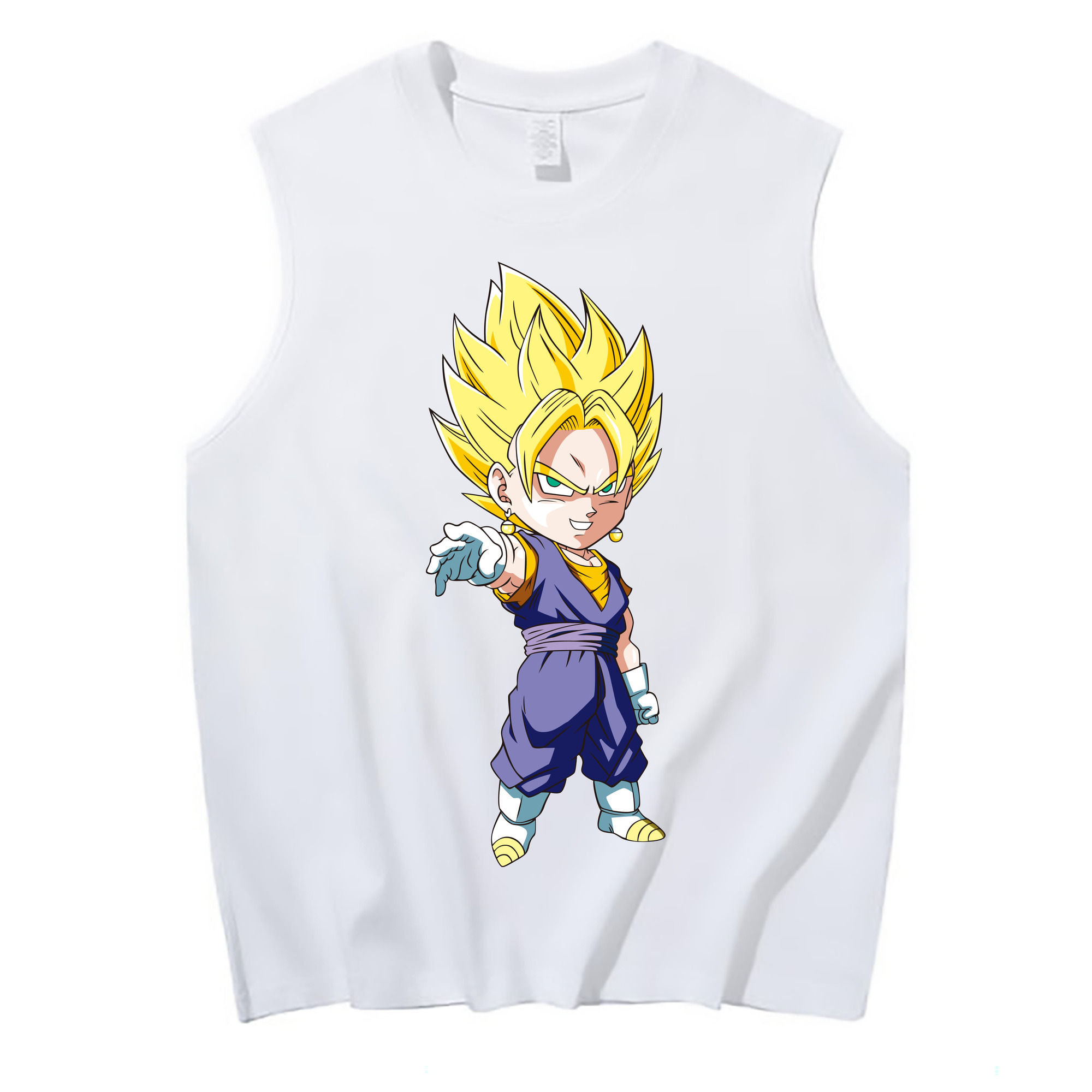 （画像用） ドラゴンボール ベジット DRAGON BALL Vegetto コットン100％タンクトップ（フロントプリント）