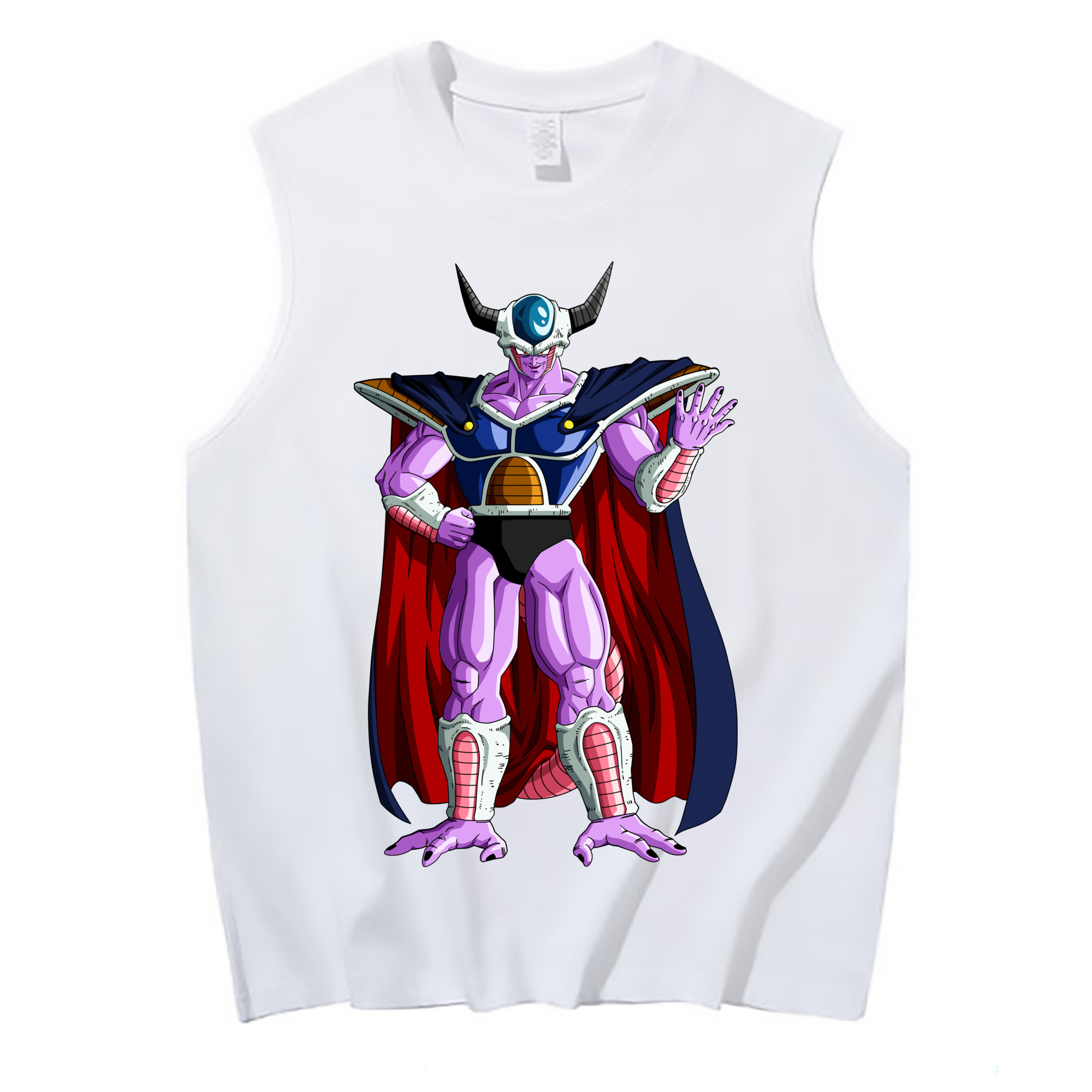 （画像用） ドラゴンボール コルド大王 DRAGON BALL King Cold コットン100％タンクトップ（フロントプリント）