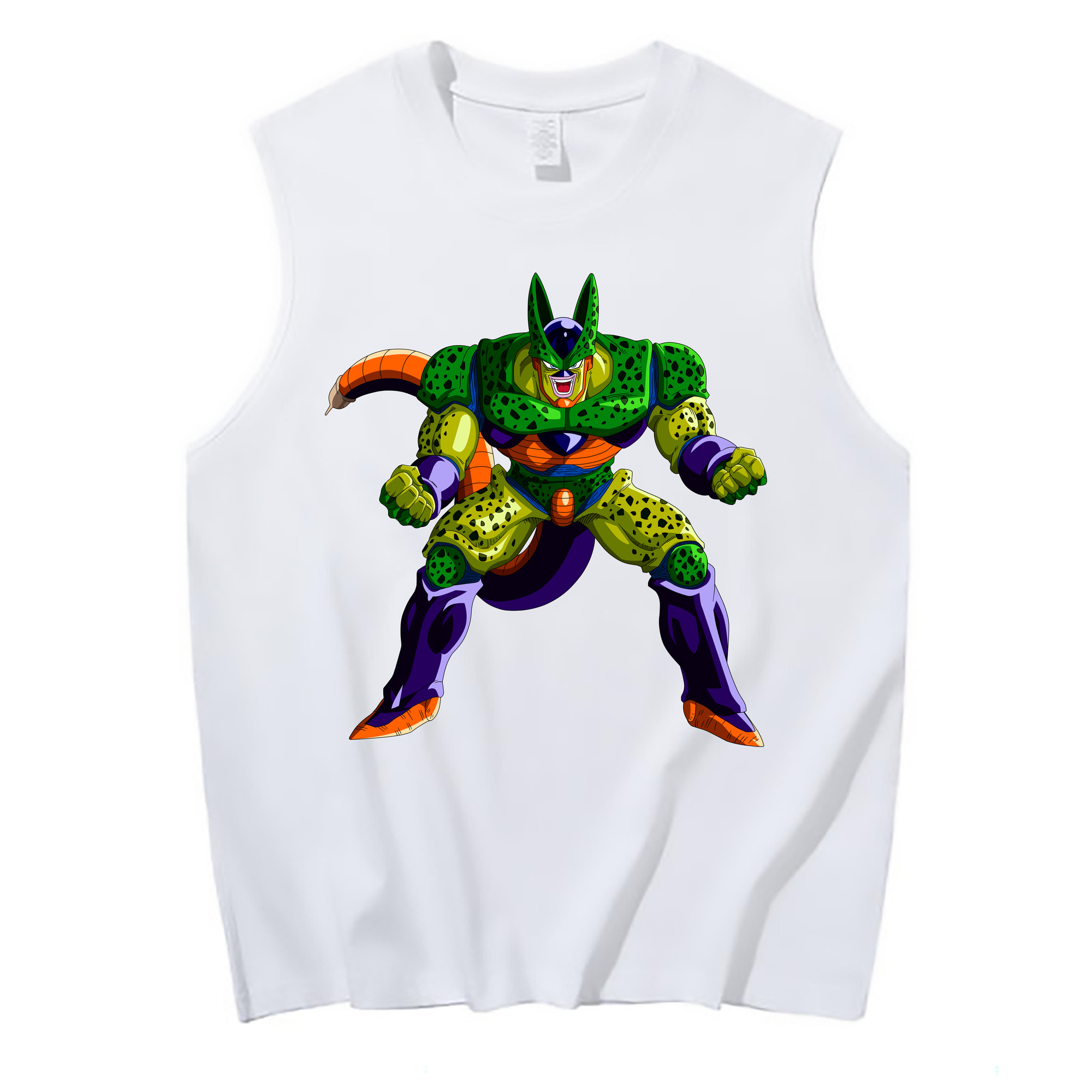 （画像用） ドラゴンボール セル DRAGON BALL Cell コットン100％タンクトップ（フロントプリント）