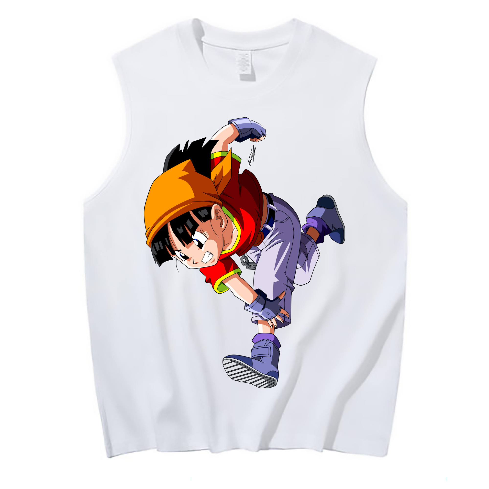 （画像用） ドラゴンボール パン DRAGON BALL Pan コットン100％タンクトップ（フロントプリント）