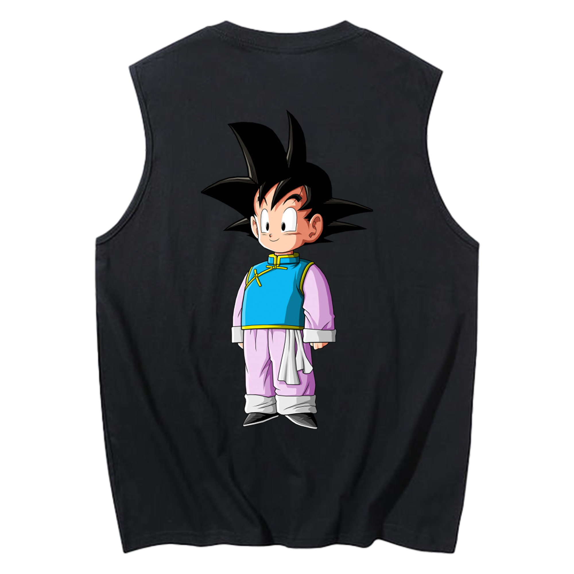 （画像用） ドラゴンボール 孫悟空（そん ごくう）Son Goku カカロット DRAGON BALL Kakarotto コットン100％タンクトップ（背面プリント）