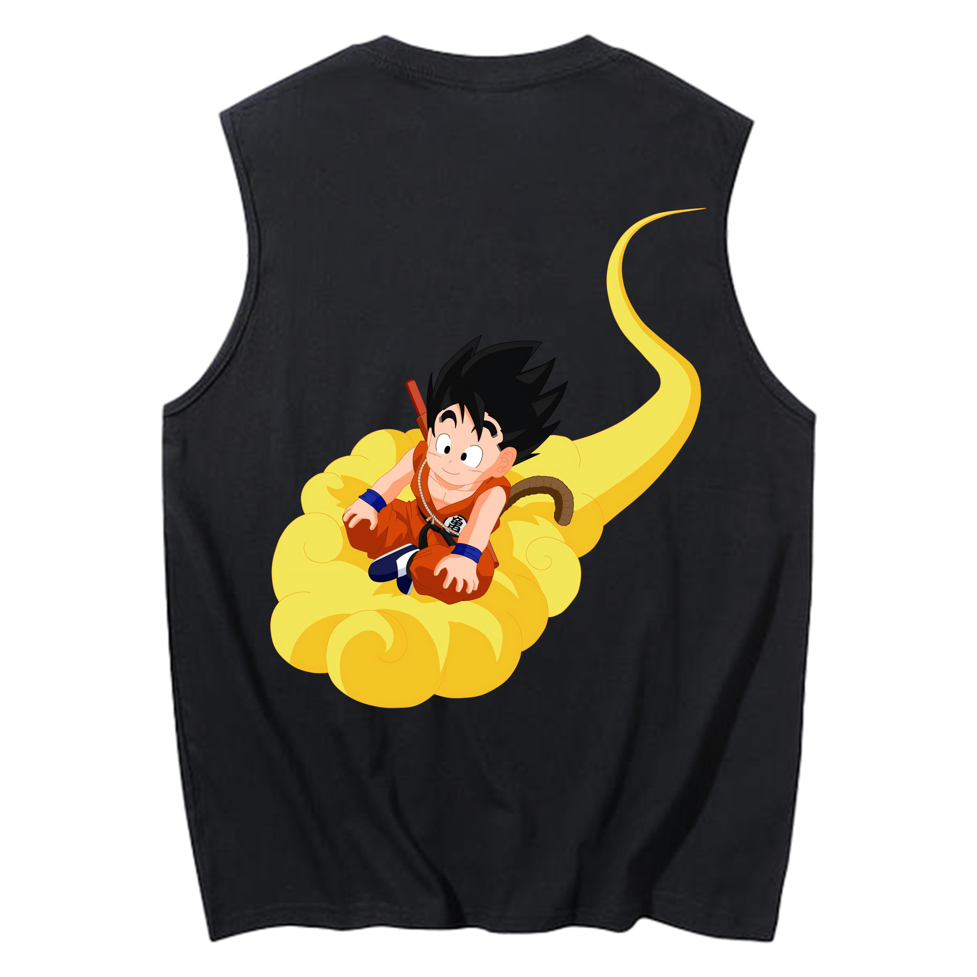（画像用） ドラゴンボール 孫悟空（そん ごくう）Son Goku カカロット DRAGON BALL Kakarotto コットン100％タンクトップ（背面プリント）