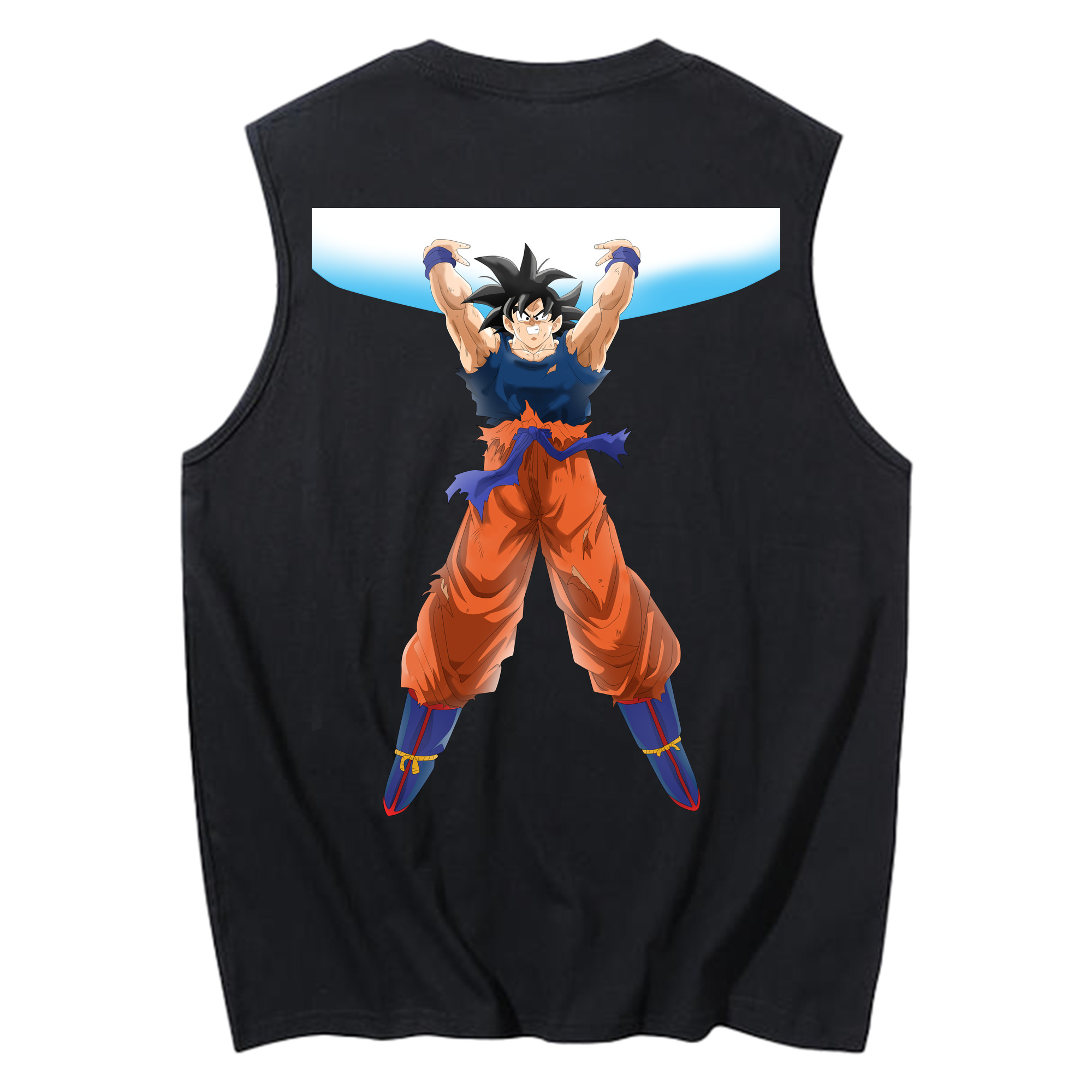 ドラゴンボール 孫悟空（そん ごくう）Son Goku カカロット DRAGON BALL Kakarotto コットン100％タンクトップ（背面プリント）