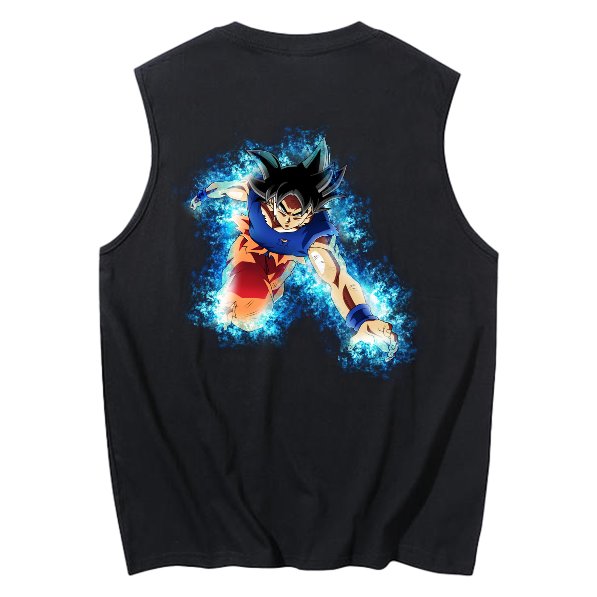 （画像用） ドラゴンボール 孫悟空（そん ごくう）Son Goku カカロット DRAGON BALL Kakarotto コットン100％タンクトップ（背面プリント）