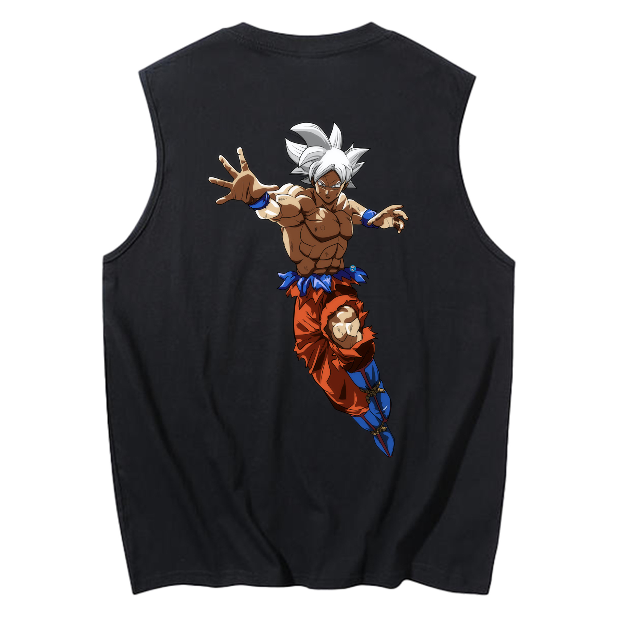（画像用） ドラゴンボール 孫悟空（そん ごくう）Son Goku カカロット DRAGON BALL Kakarotto コットン100％タンクトップ（背面プリント）