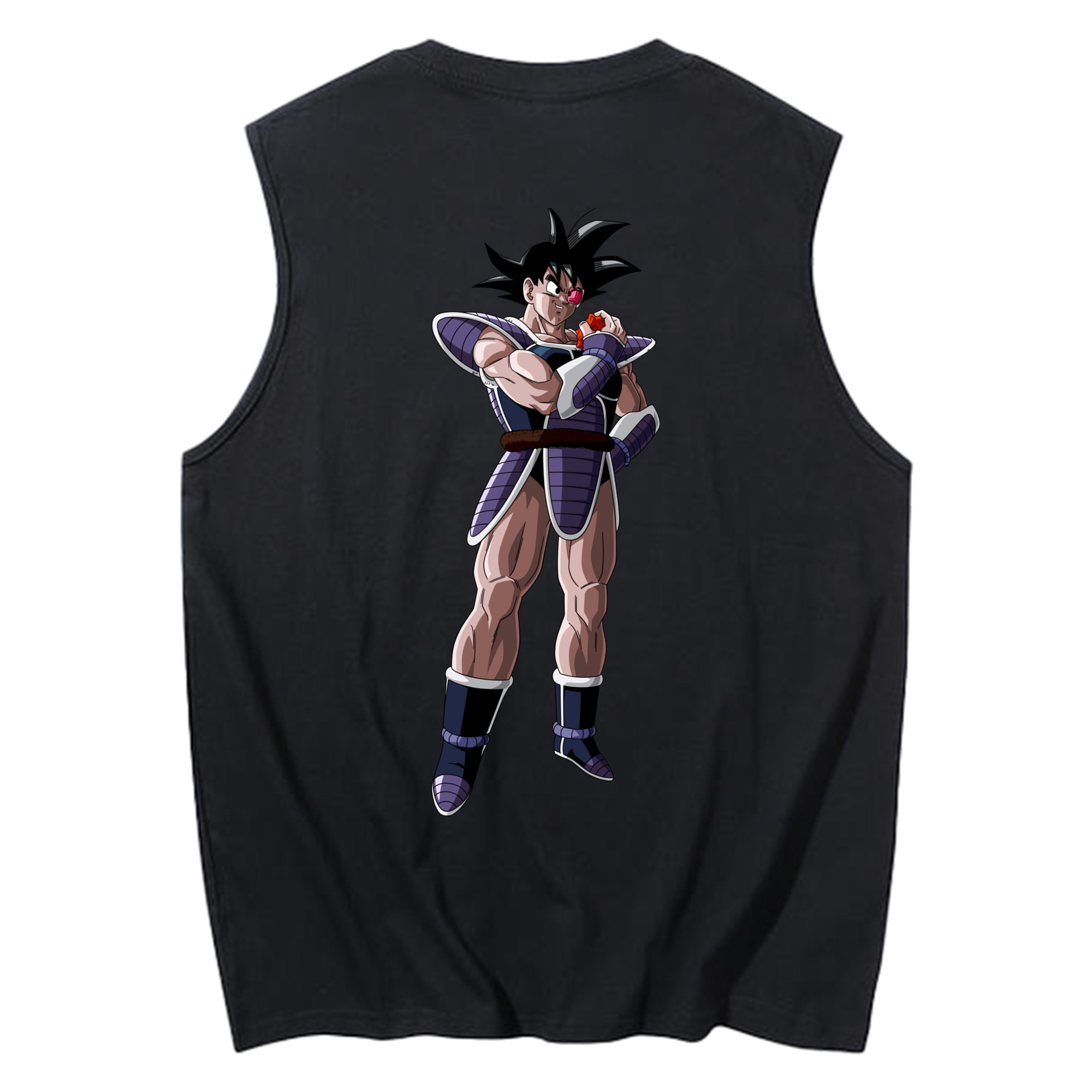 （画像用） ドラゴンボール 孫悟空（そん ごくう）Son Goku カカロット DRAGON BALL Kakarotto コットン100％タンクトップ（背面プリント）