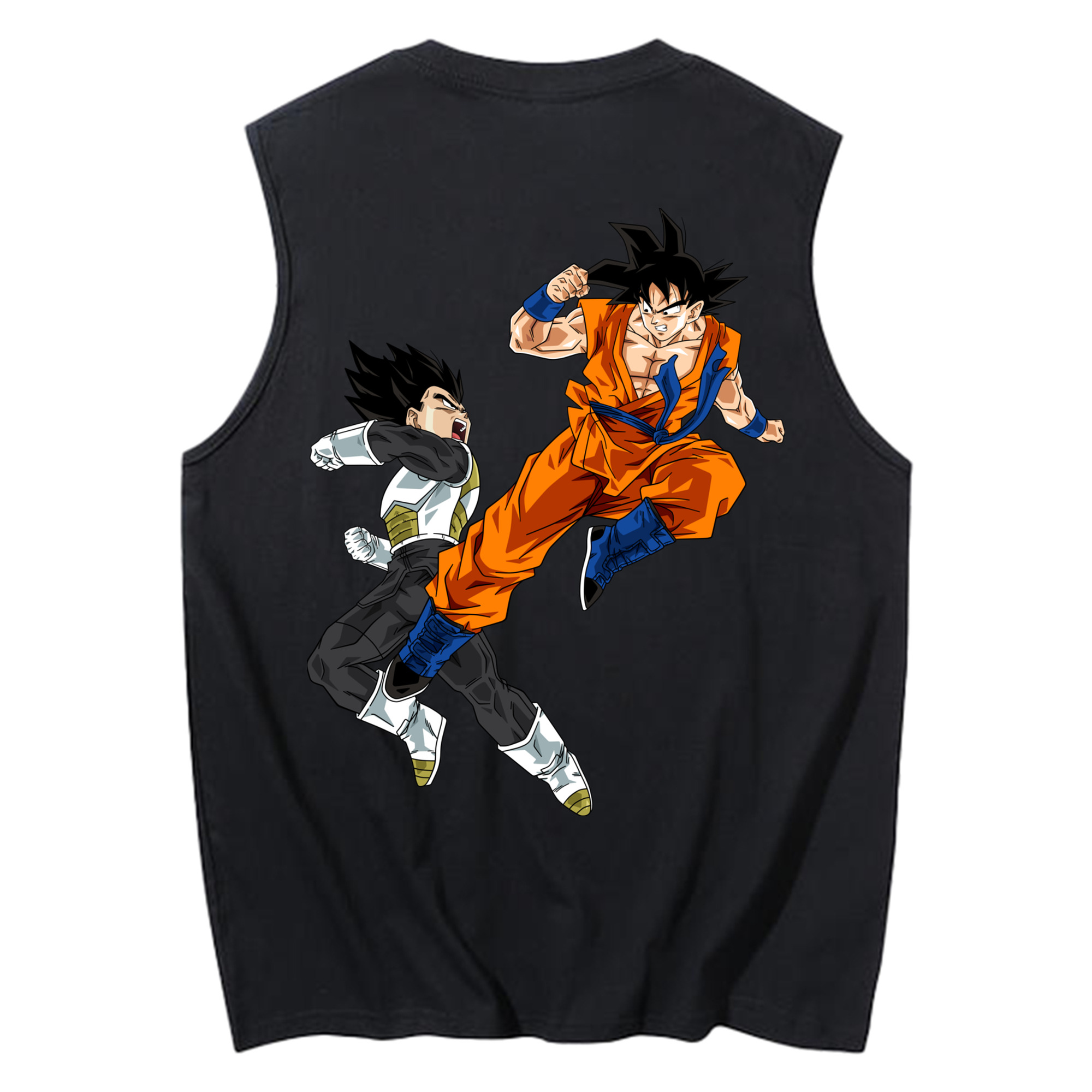 （画像用） ドラゴンボール 孫悟空（そん ごくう）Son Goku カカロット DRAGON BALL Kakarotto コットン100％タンクトップ（背面プリント）