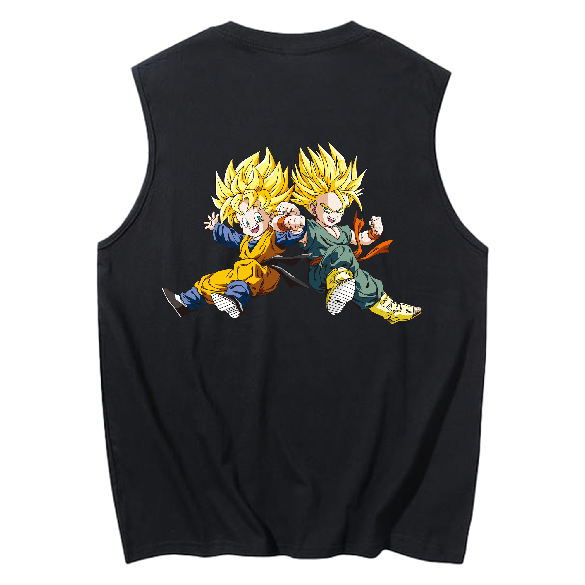 （画像用） ドラゴンボール 孫悟空（そん ごくう）Son Goku カカロット DRAGON BALL Kakarotto コットン100％タンクトップ（背面プリント）