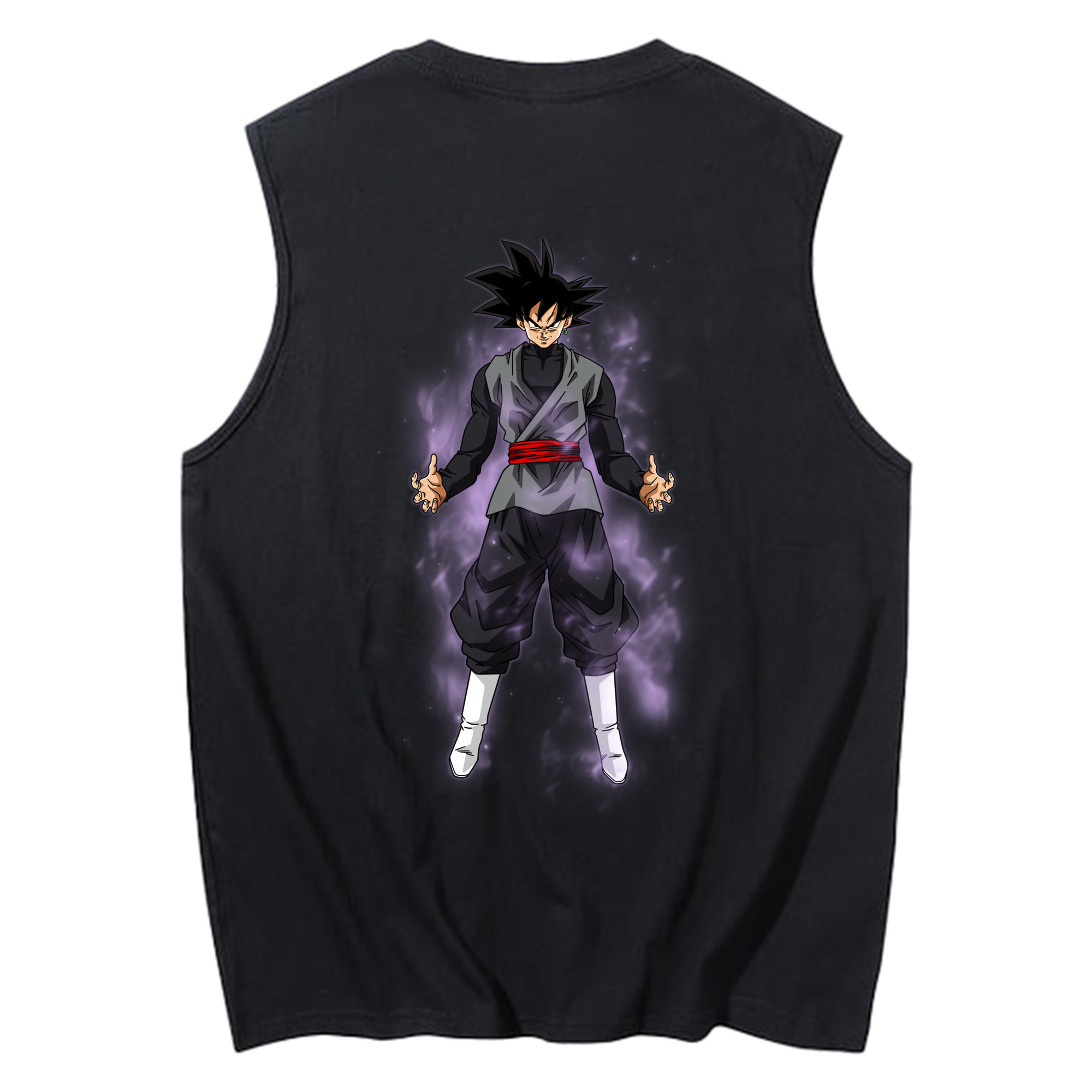 （画像用） ドラゴンボール ベジータ四世（Bejīta Yonsei）DRAGON BALL Vegeta IV コットン100％タンクトップ（背面プリント）