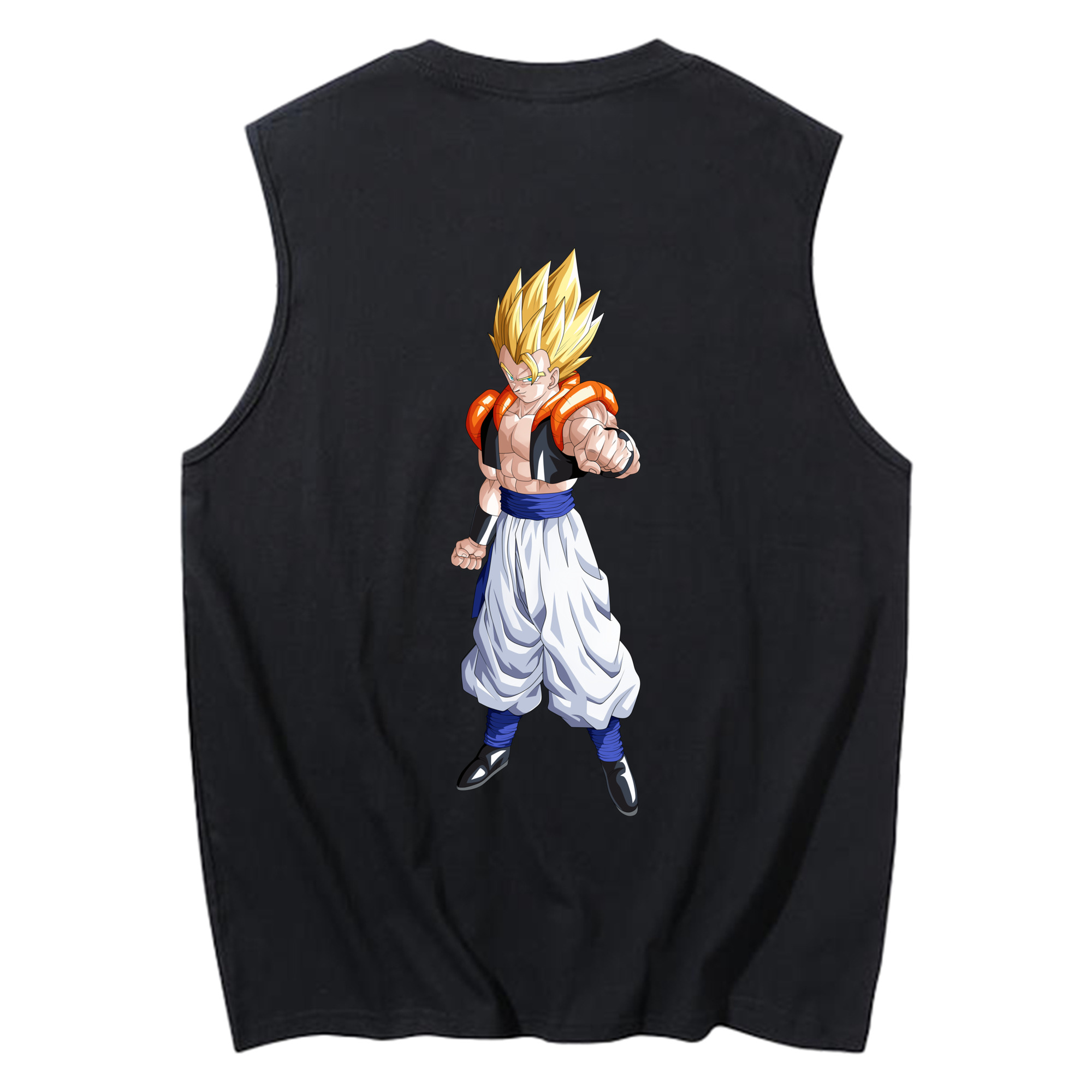 （画像用） ドラゴンボール ベジータ四世（Bejīta Yonsei）DRAGON BALL Vegeta IV コットン100％タンクトップ（背面プリント）