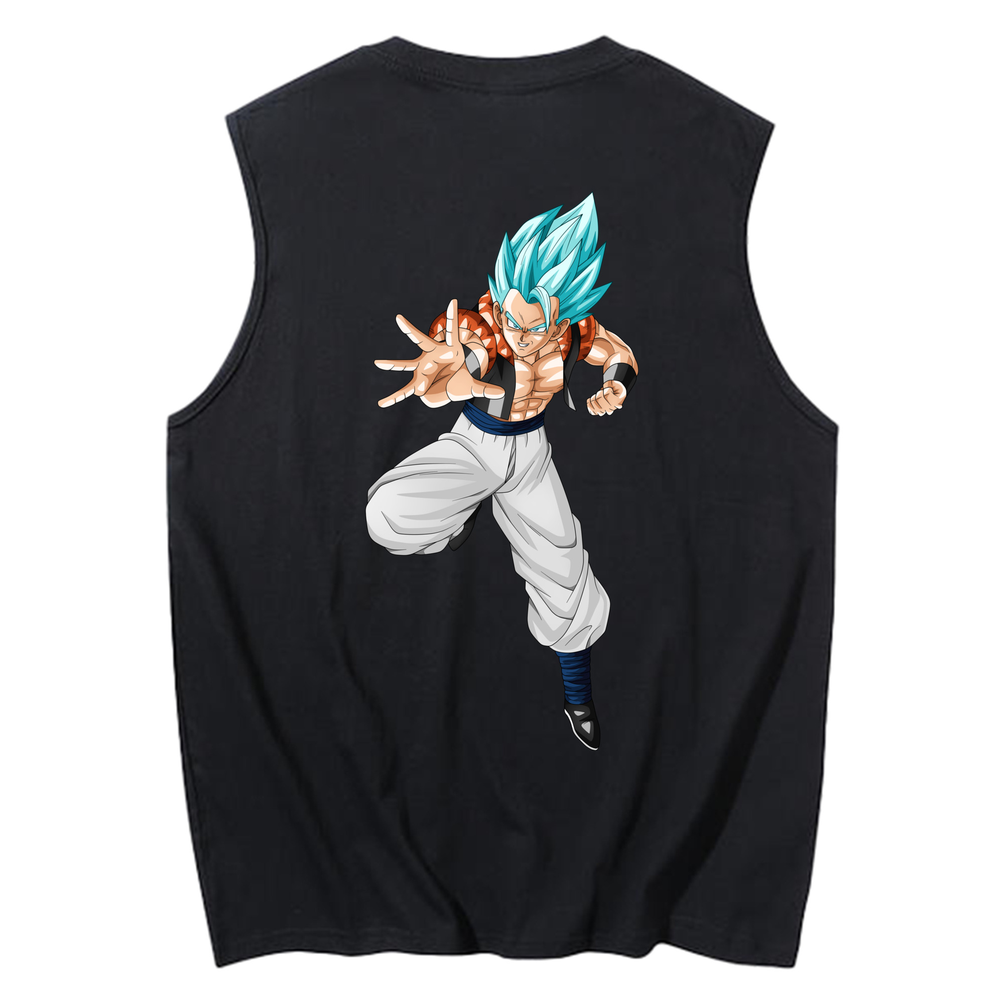 （画像用） ドラゴンボール ベジータ四世（Bejīta Yonsei）DRAGON BALL Vegeta IV コットン100％タンクトップ（背面プリント）