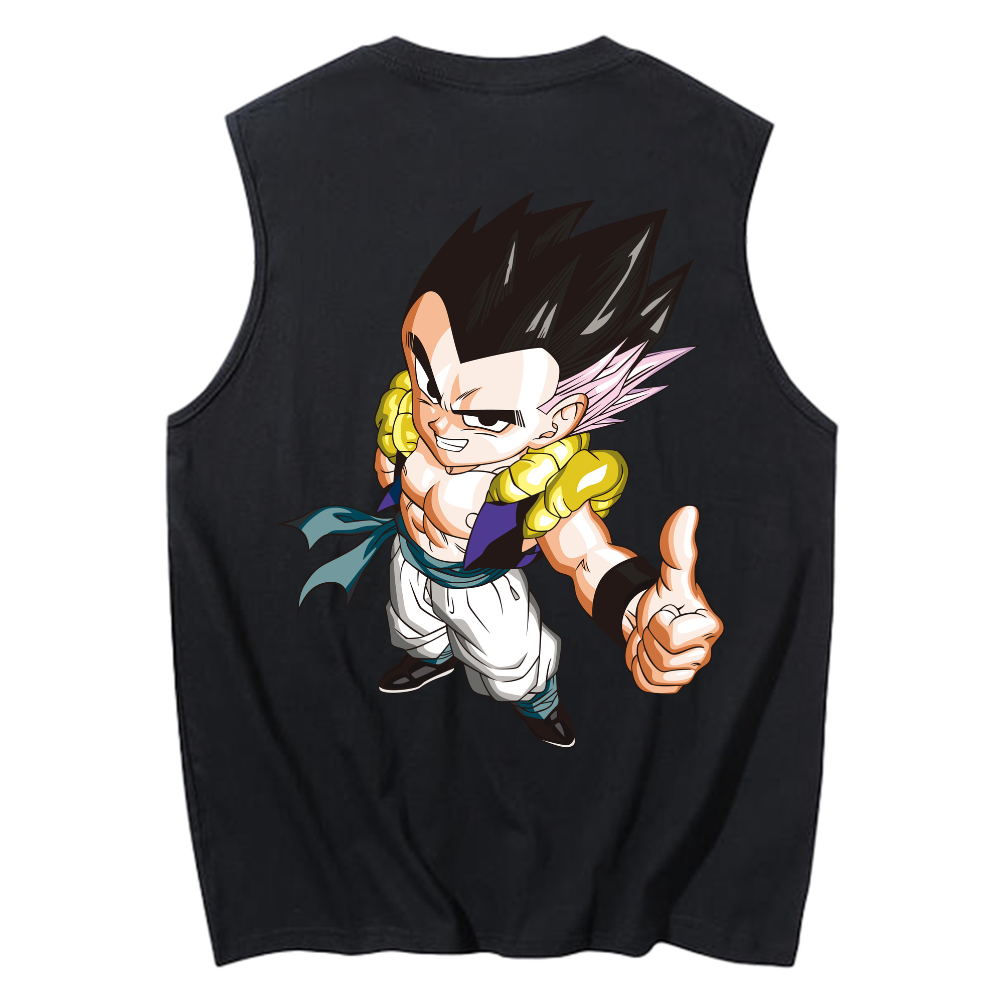 （画像用） ドラゴンボール ベジータ四世（Bejīta Yonsei）DRAGON BALL Vegeta IV コットン100％タンクトップ（背面プリント）