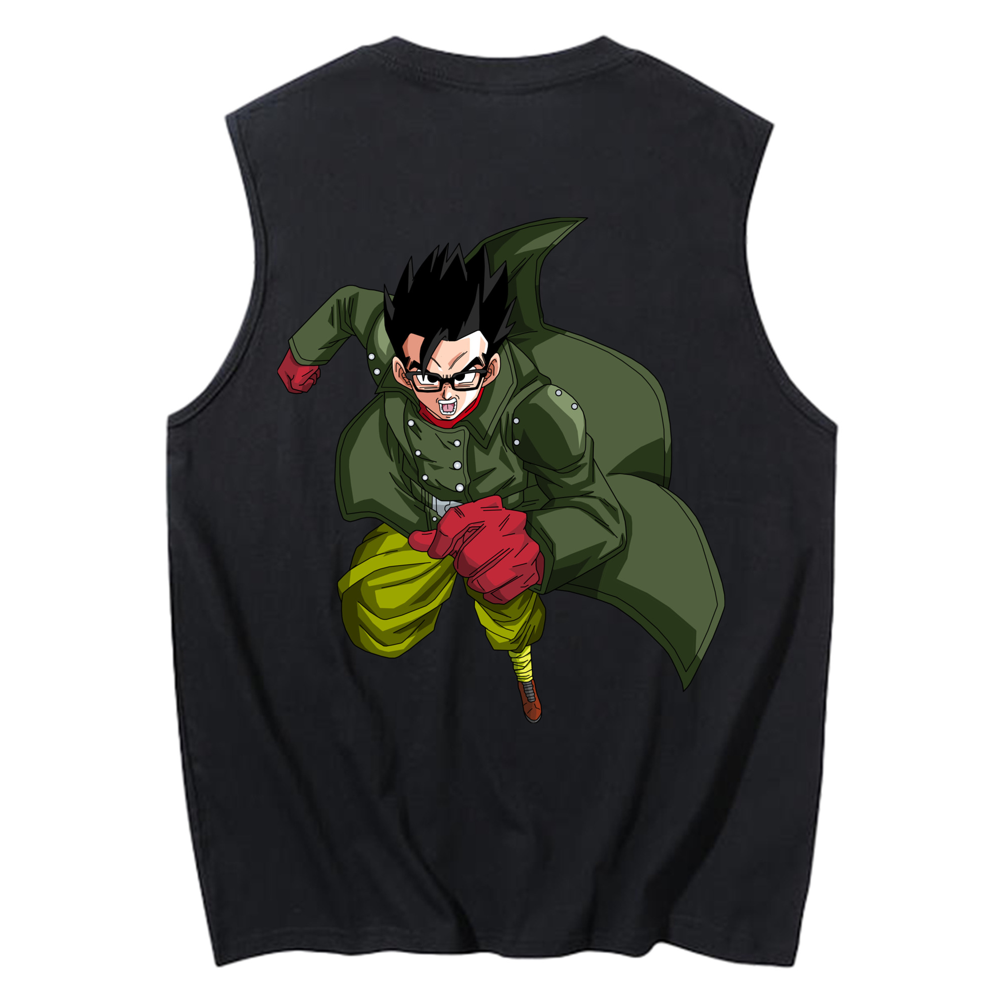 （画像用） ドラゴンボール 孫 悟飯（そんごはん）DRAGON BALL Son Gohan コットン100％タンクトップ（背面プリント）