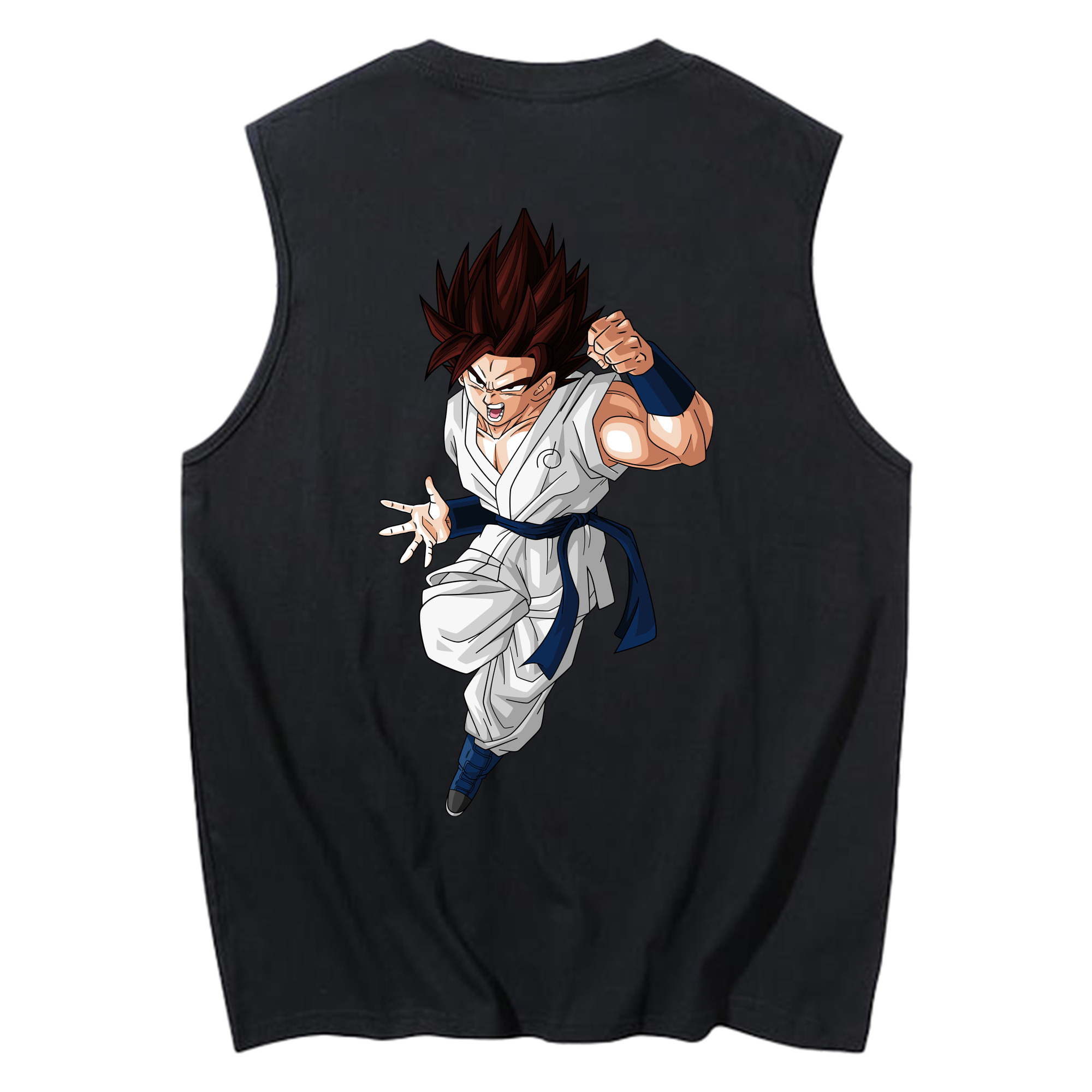 （画像用） ドラゴンボール 孫 悟飯（そんごはん）DRAGON BALL Son Gohan コットン100％タンクトップ（背面プリント）