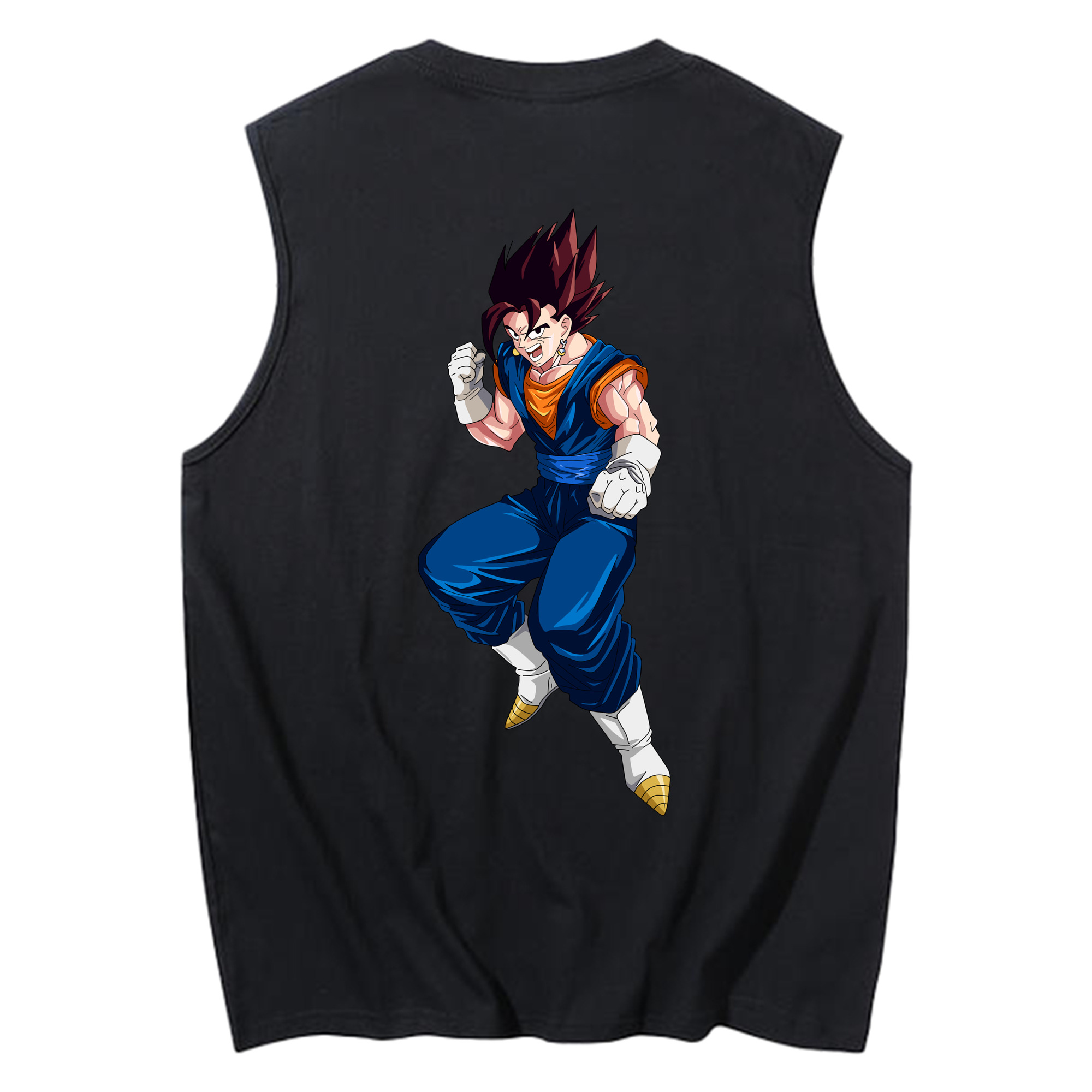 （画像用） ドラゴンボール 孫 悟飯（そんごはん）DRAGON BALL Son Gohan コットン100％タンクトップ（背面プリント）