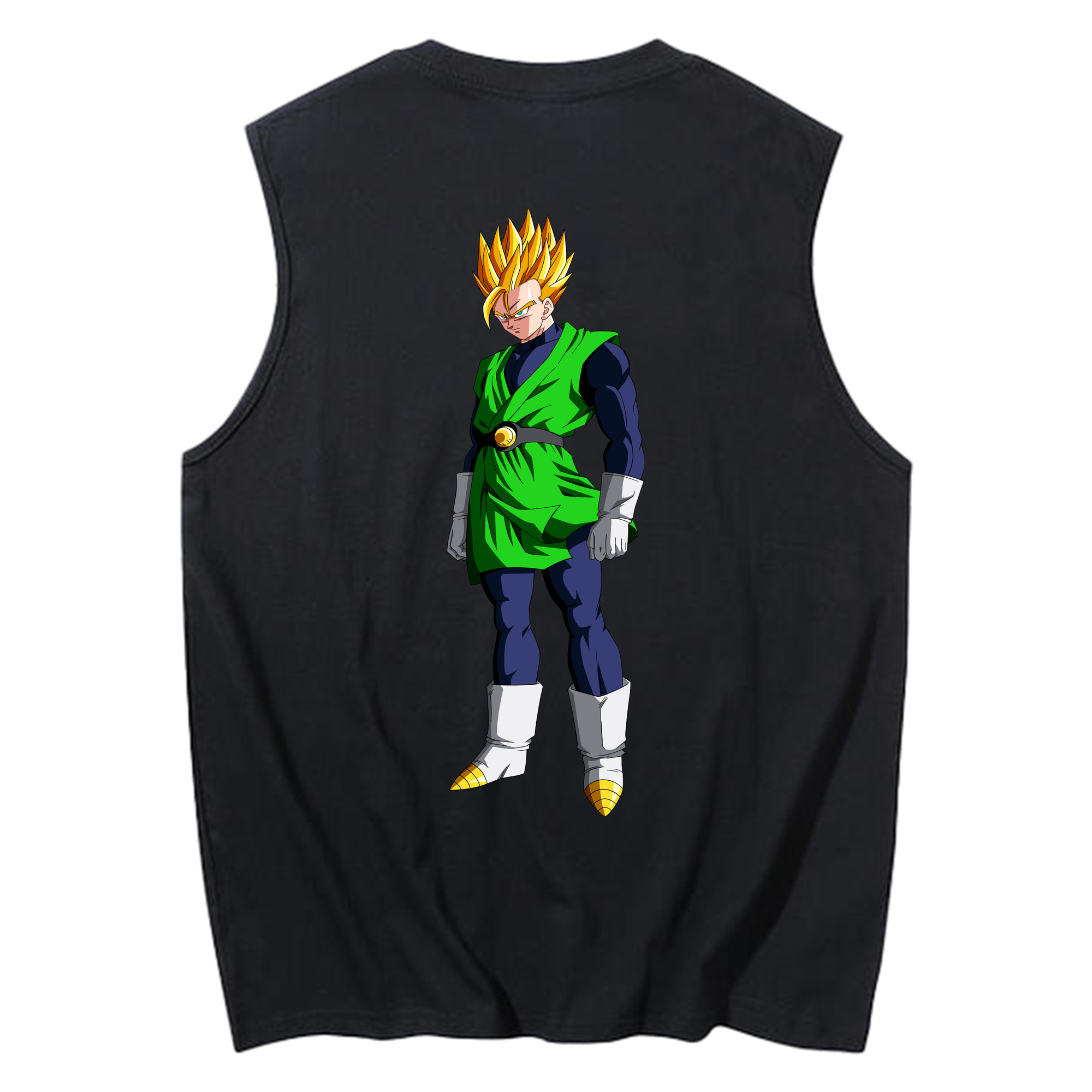 （画像用） ドラゴンボール 孫 悟飯（そんごはん）DRAGON BALL Son Gohan コットン100％タンクトップ（背面プリント）