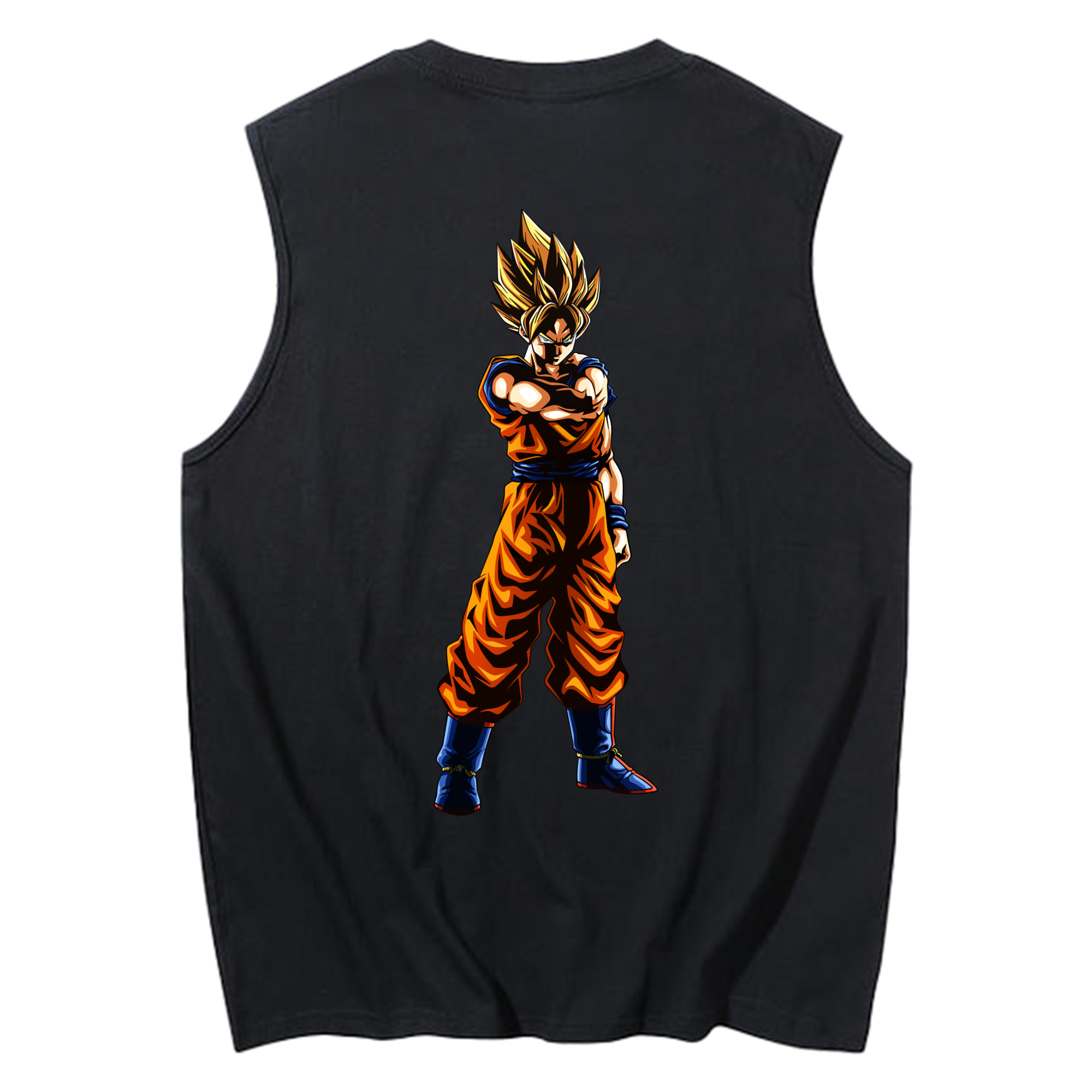 （画像用） ドラゴンボール 孫 悟飯（そんごはん）DRAGON BALL Son Gohan コットン100％タンクトップ（背面プリント）