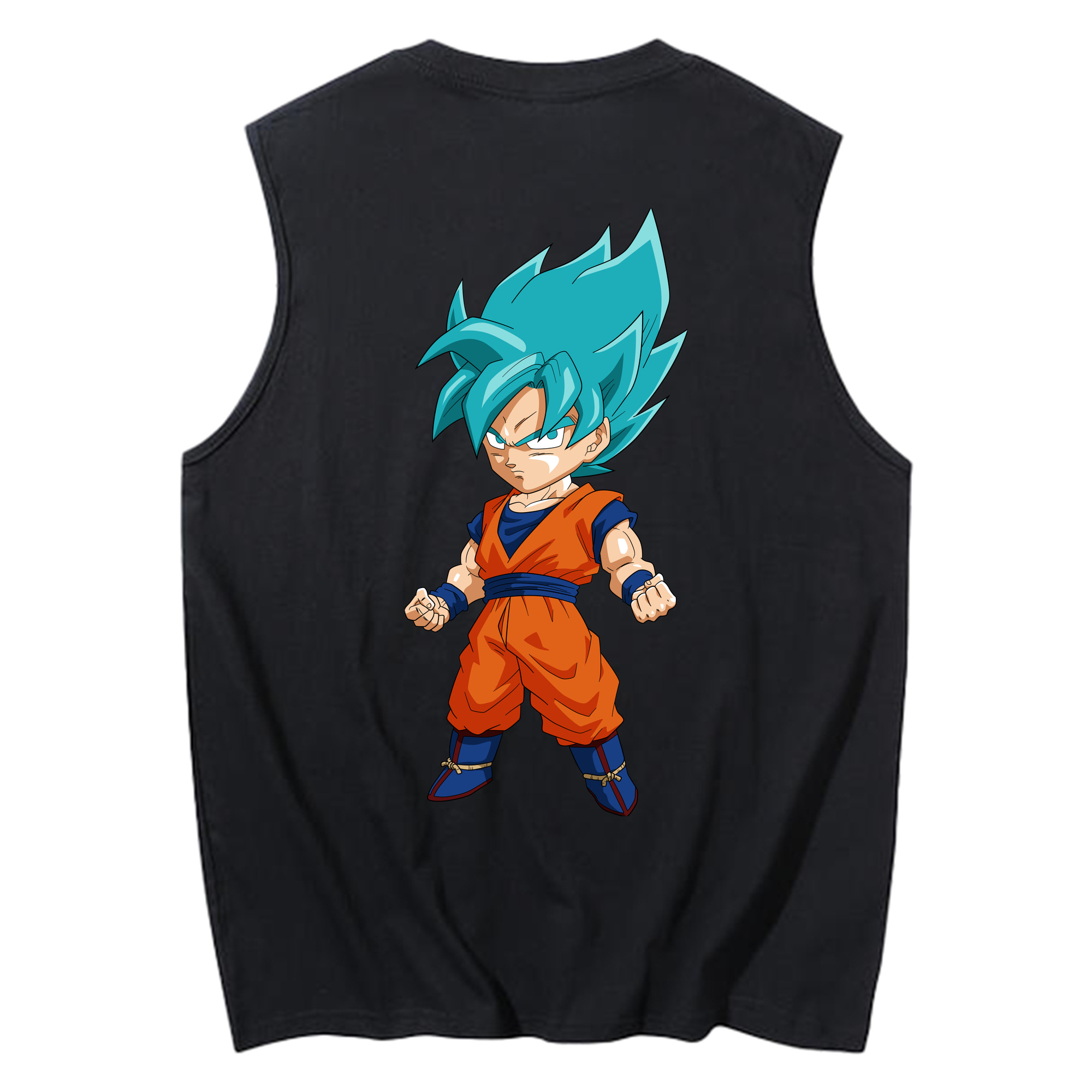 （画像用） ドラゴンボール 孫 悟飯（そんごはん）DRAGON BALL Son Gohan コットン100％タンクトップ（背面プリント）