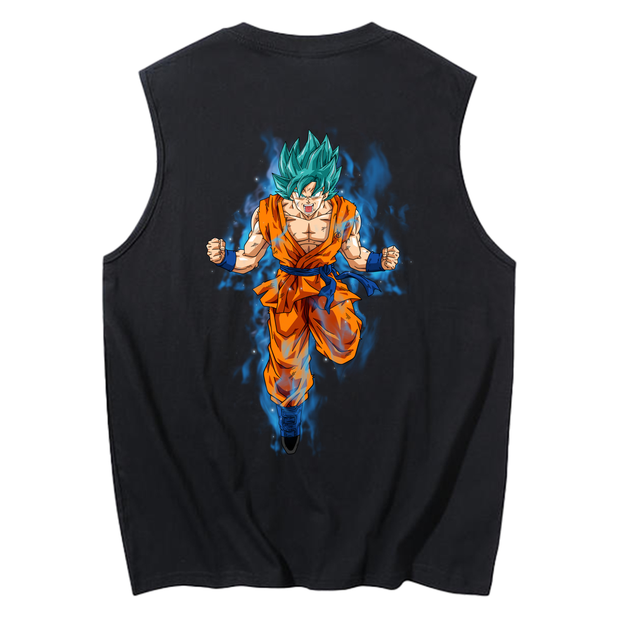 （画像用） ドラゴンボール 孫 悟飯（そんごはん）DRAGON BALL Son Gohan コットン100％タンクトップ（背面プリント）
