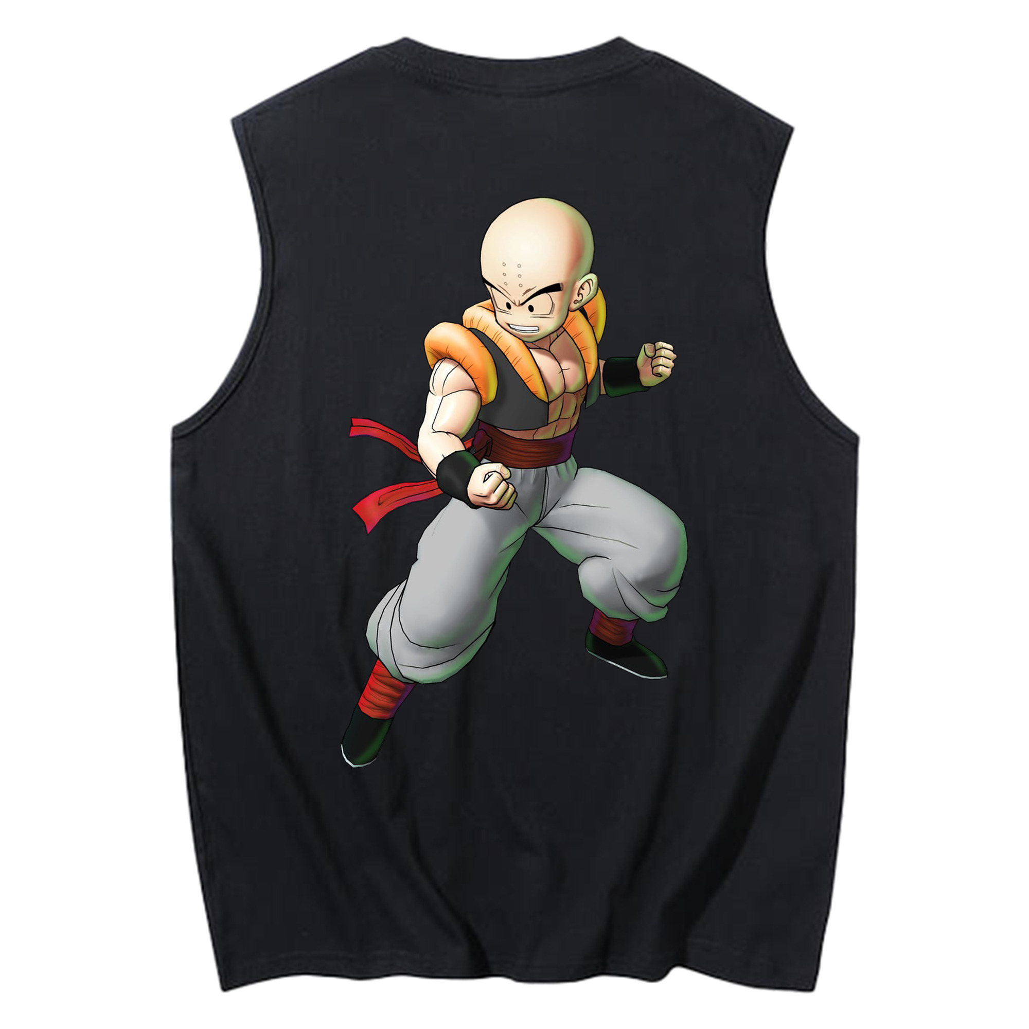 （画像用） ドラゴンボール クリリン DRAGON BALL krillin コットン100％タンクトップ（背面プリント）