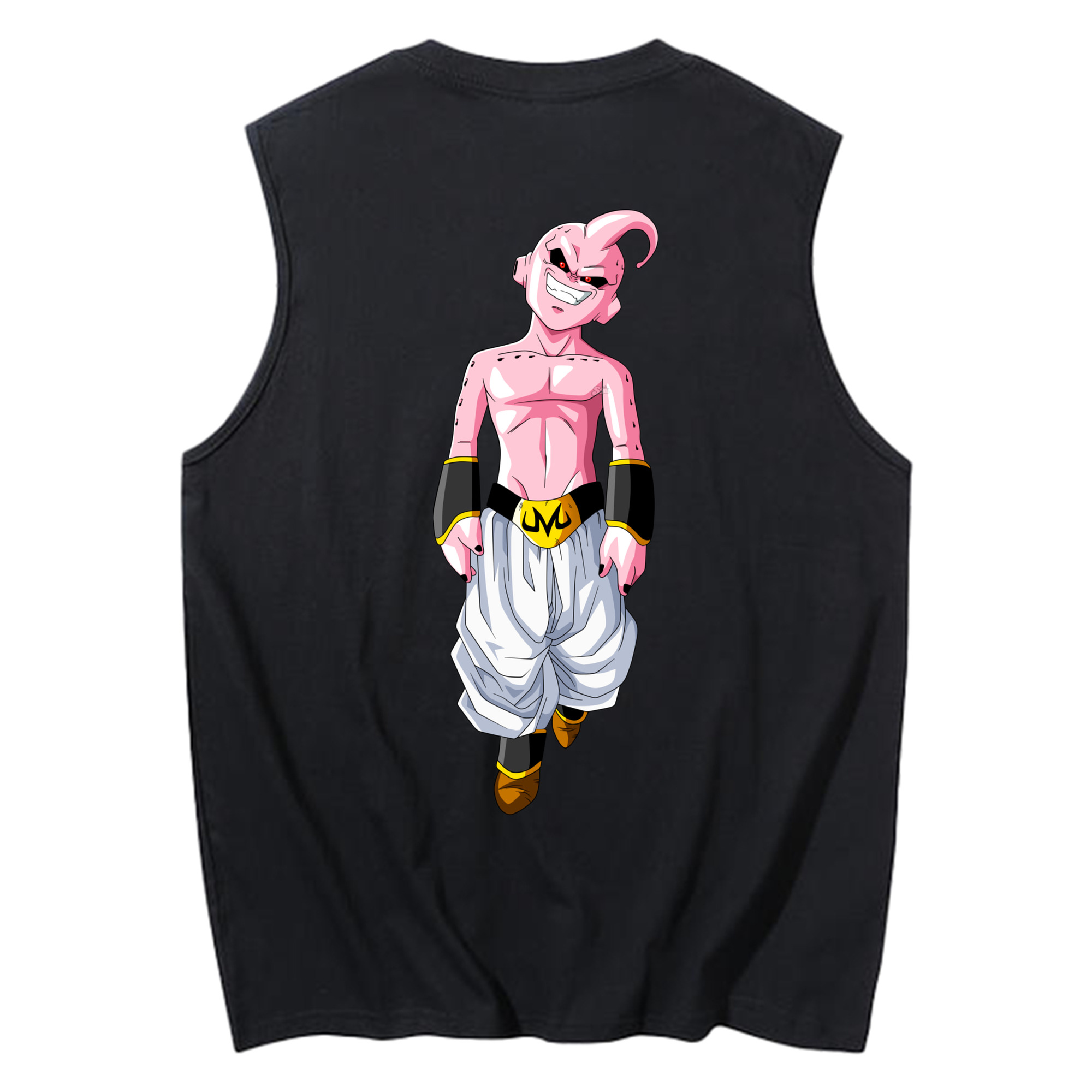 （画像用） ドラゴンボール 魔人ブウ DRAGON BALL Majin Buu コットン100％タンクトップ（背面プリント）