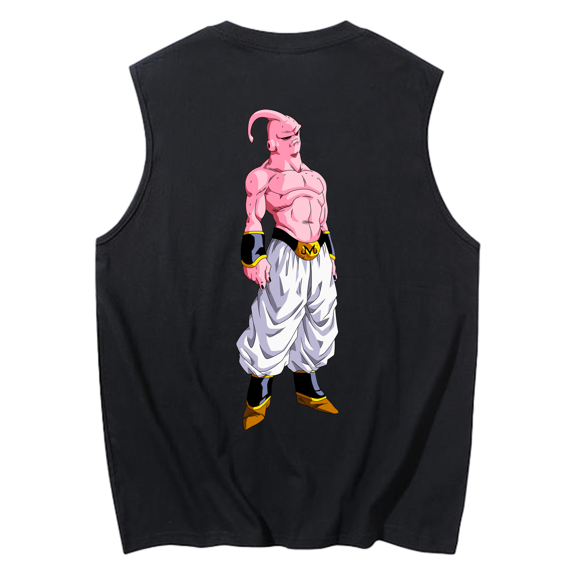 （画像用） ドラゴンボール 魔人ブウ DRAGON BALL Majin Buu コットン100％タンクトップ（背面プリント）