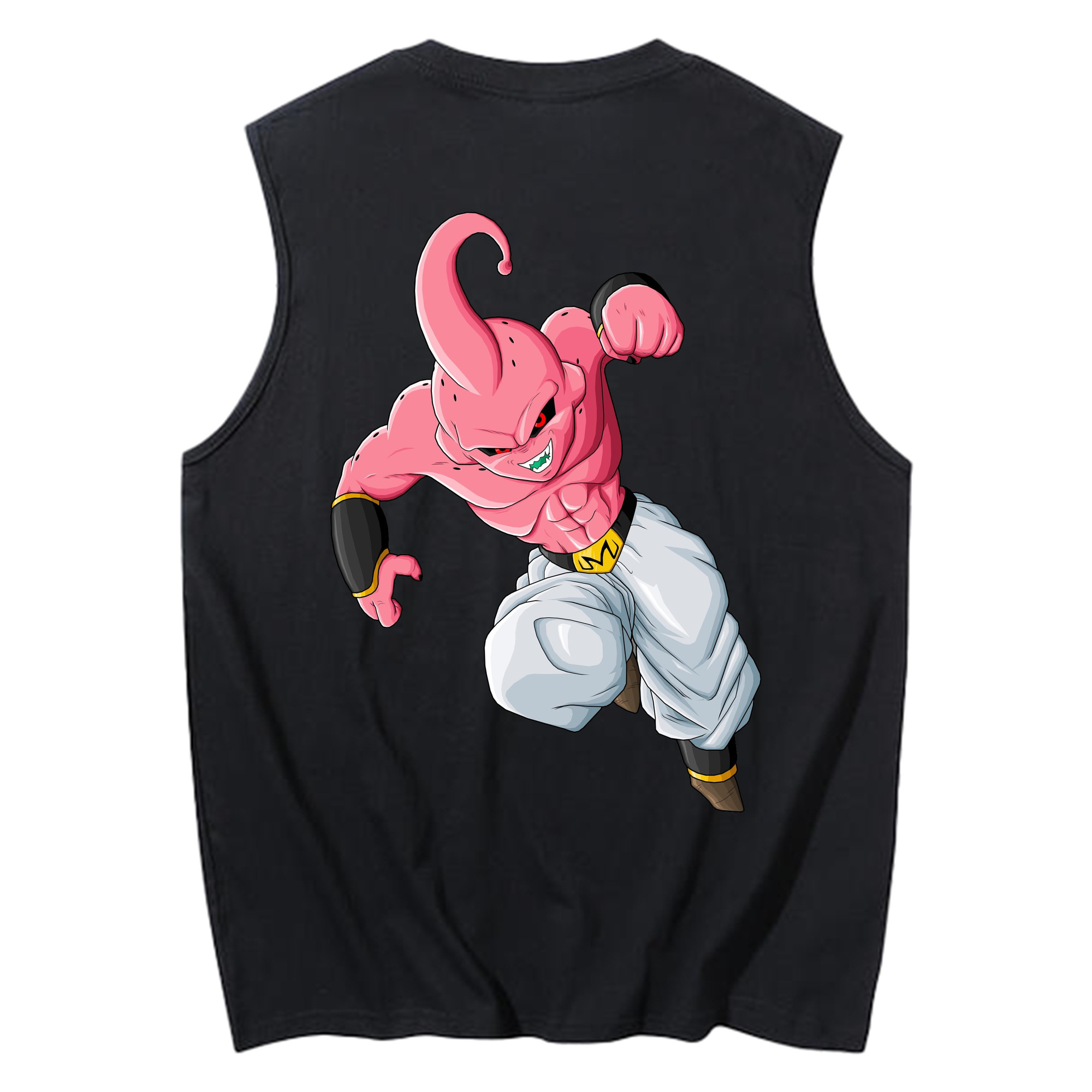 （画像用） ドラゴンボール 魔人ブウ DRAGON BALL Majin Buu コットン100％タンクトップ（背面プリント）