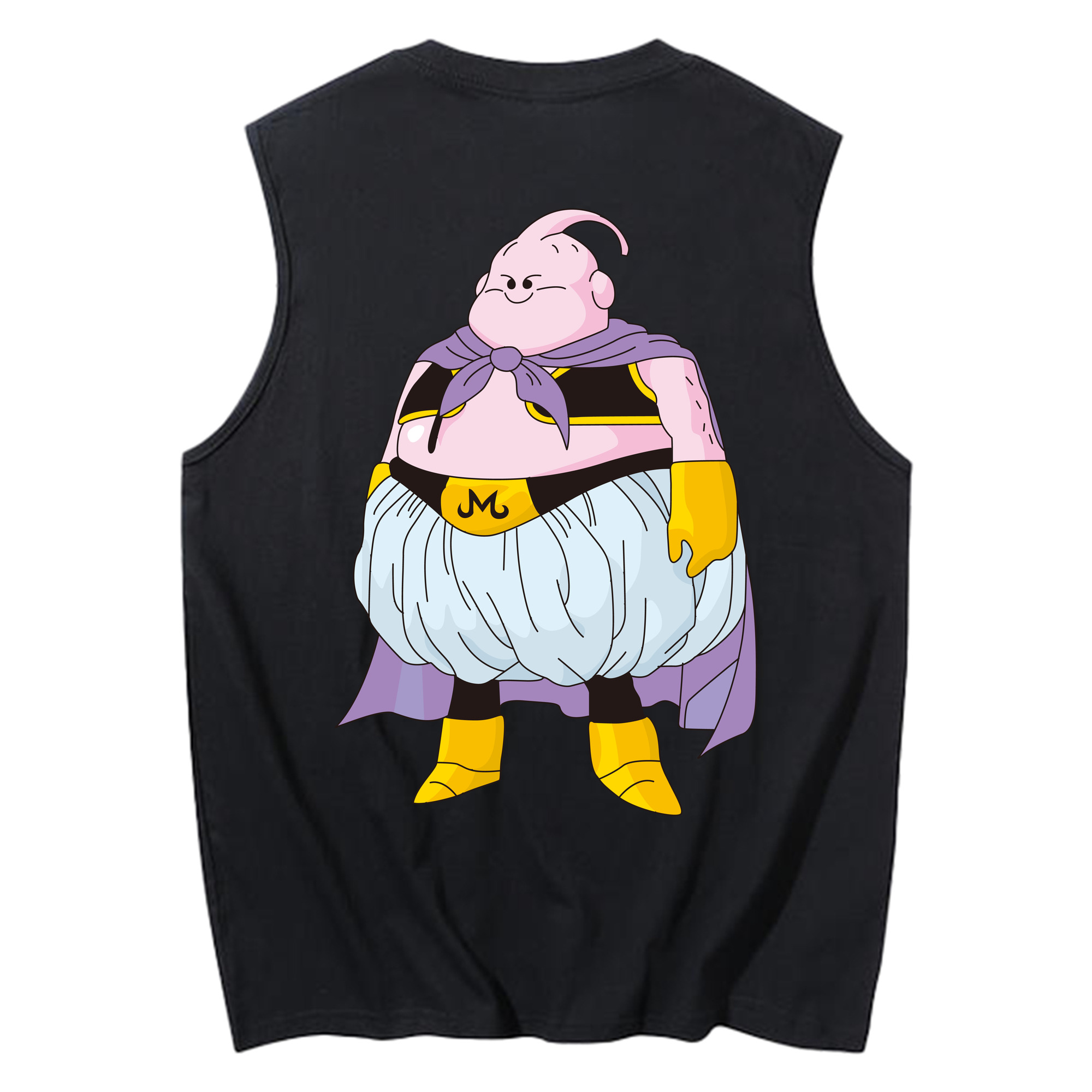 （画像用） ドラゴンボール 魔人ブウ DRAGON BALL Majin Buu コットン100％タンクトップ（背面プリント）