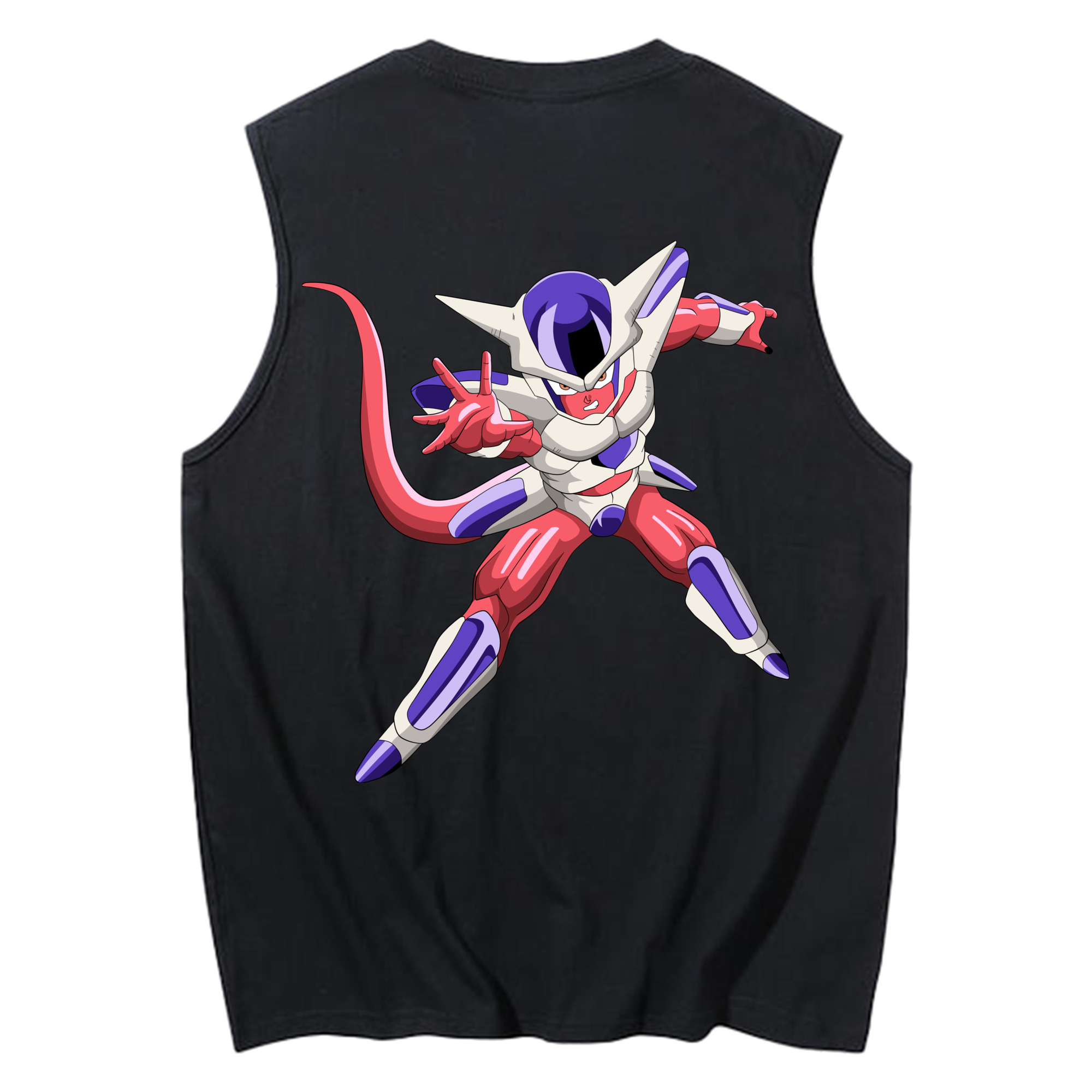 （画像用） ドラゴンボール フリーザ DRAGON BALL Frieza コットン100％タンクトップ（背面プリント）