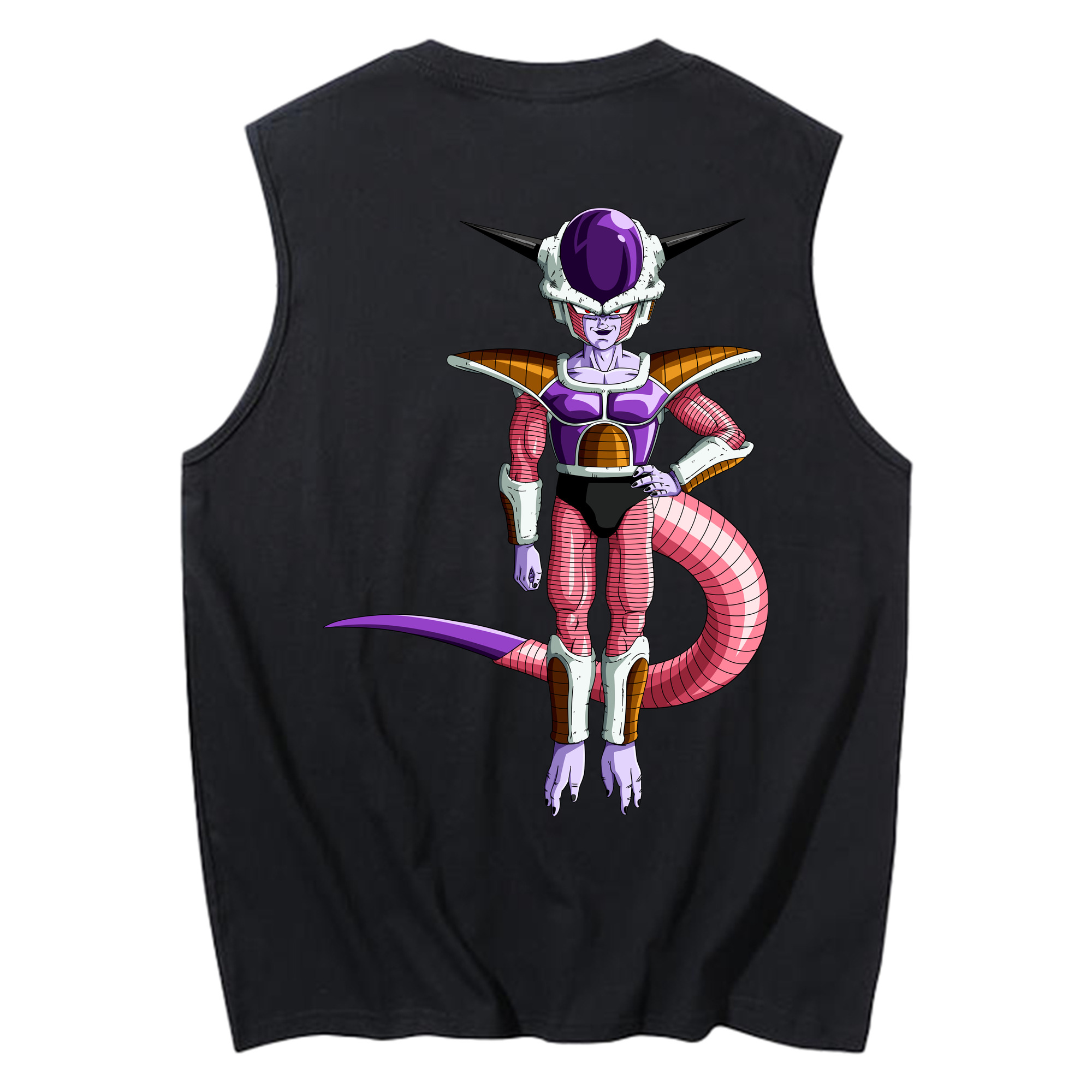 （画像用） ドラゴンボール フリーザ DRAGON BALL Frieza コットン100％タンクトップ（背面プリント）
