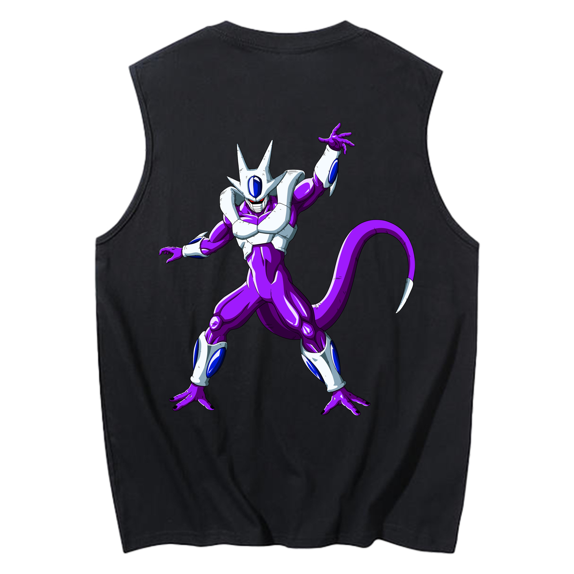 （画像用） ドラゴンボール クウラ DRAGON BALL Cooler Coora コットン100％タンクトップ（背面プリント）
