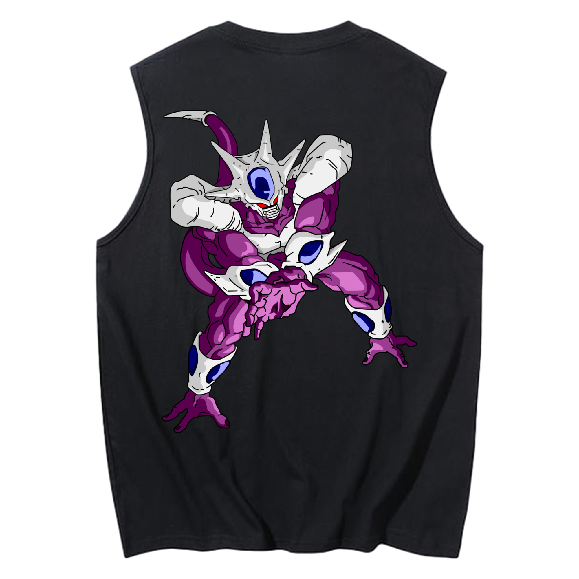 （画像用） ドラゴンボール クウラ DRAGON BALL Cooler Coora コットン100％タンクトップ（背面プリント）