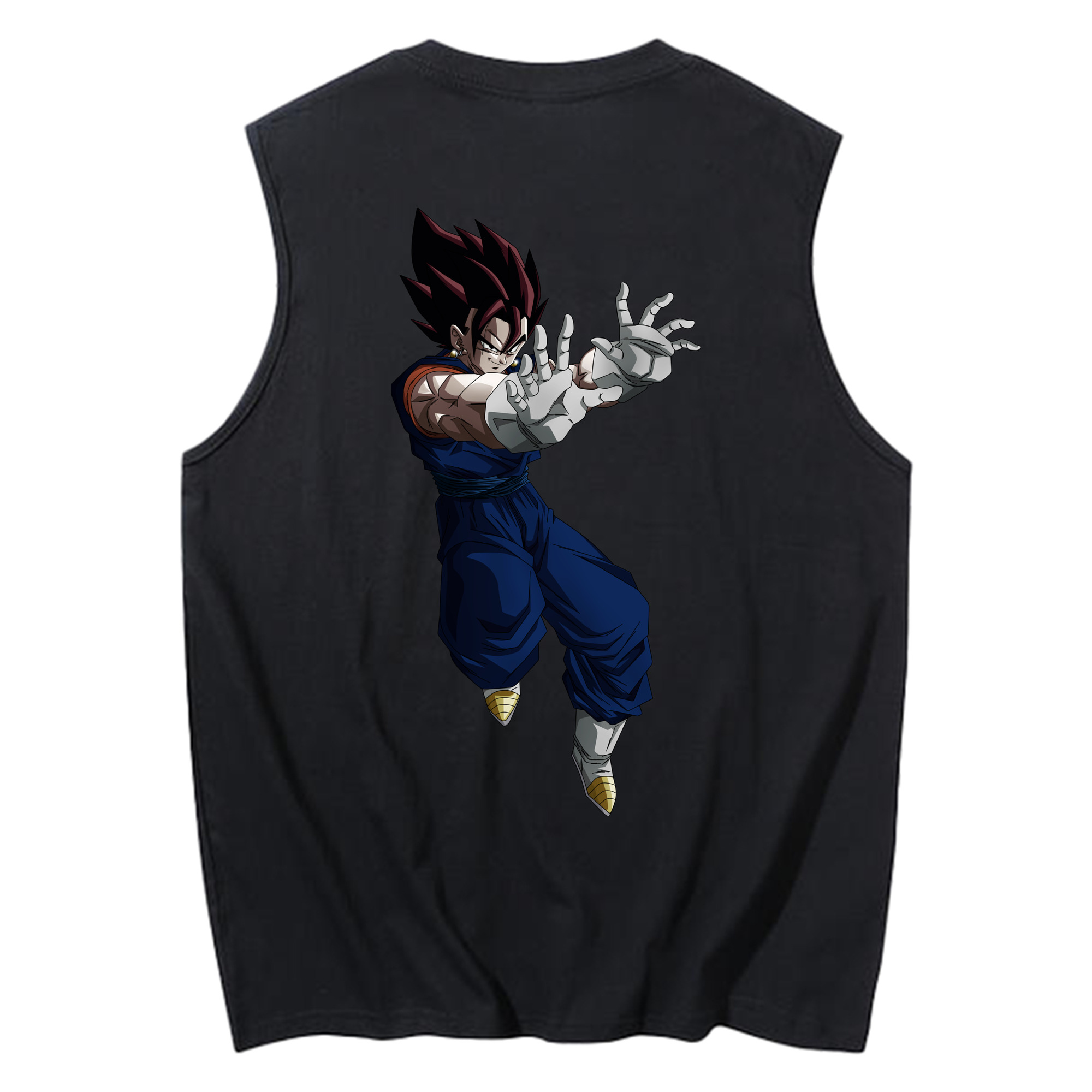 （画像用） ドラゴンボール ベジット DRAGON BALL Vegetto コットン100％タンクトップ（背面プリント）