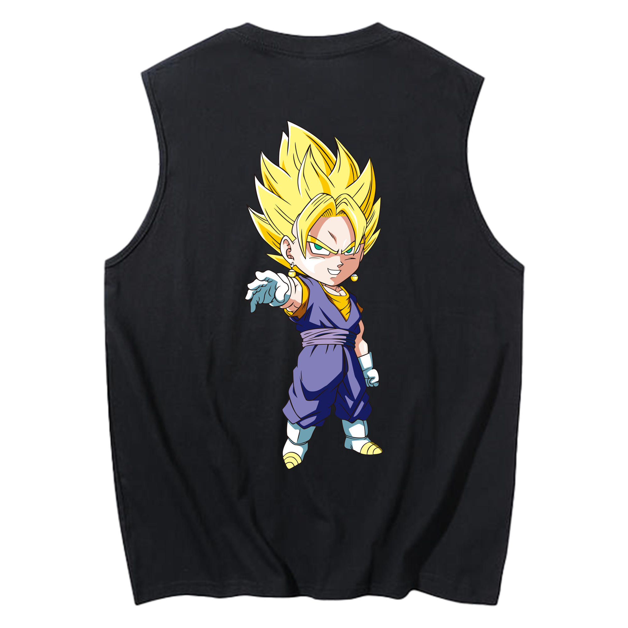 （画像用） ドラゴンボール ベジット DRAGON BALL Vegetto コットン100％タンクトップ（背面プリント）