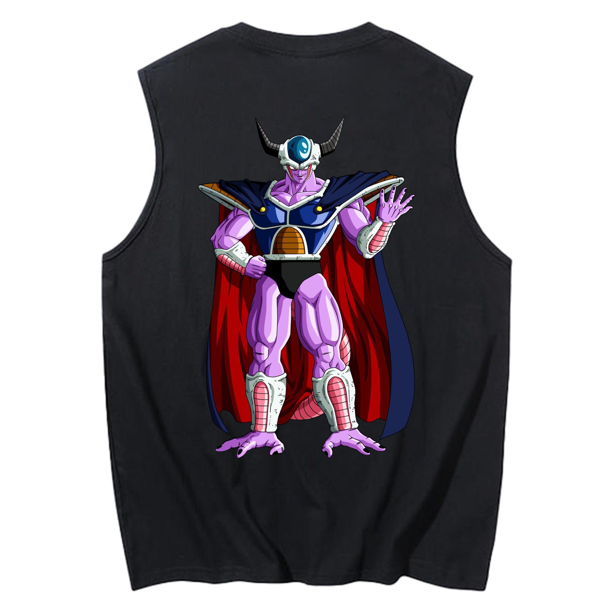 （画像用） ドラゴンボール コルド大王 DRAGON BALL King Cold コットン100％タンクトップ（背面プリント）