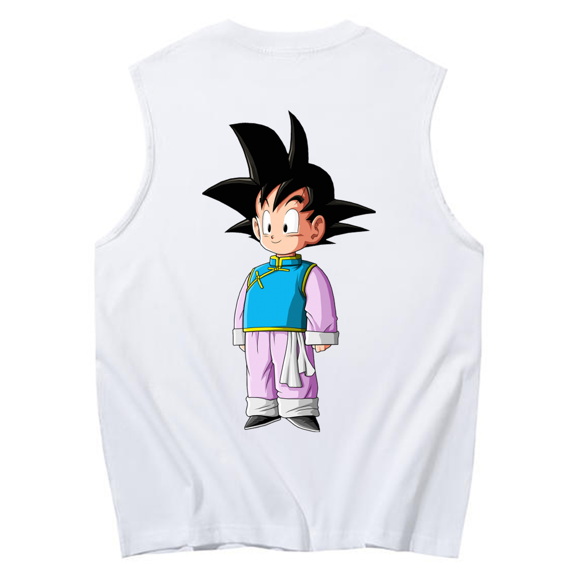 （画像用） ドラゴンボール 孫悟空（そん ごくう）Son Goku カカロット DRAGON BALL Kakarotto コットン100％タンクトップ（背面プリント）