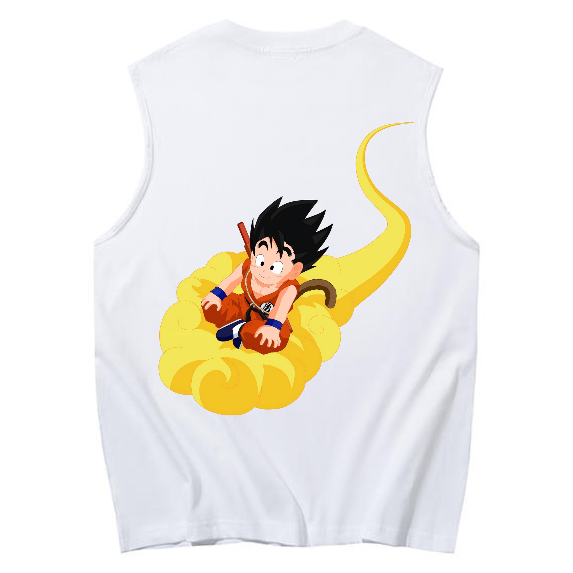 （画像用） ドラゴンボール 孫悟空（そん ごくう）Son Goku カカロット DRAGON BALL Kakarotto コットン100％タンクトップ（背面プリント）