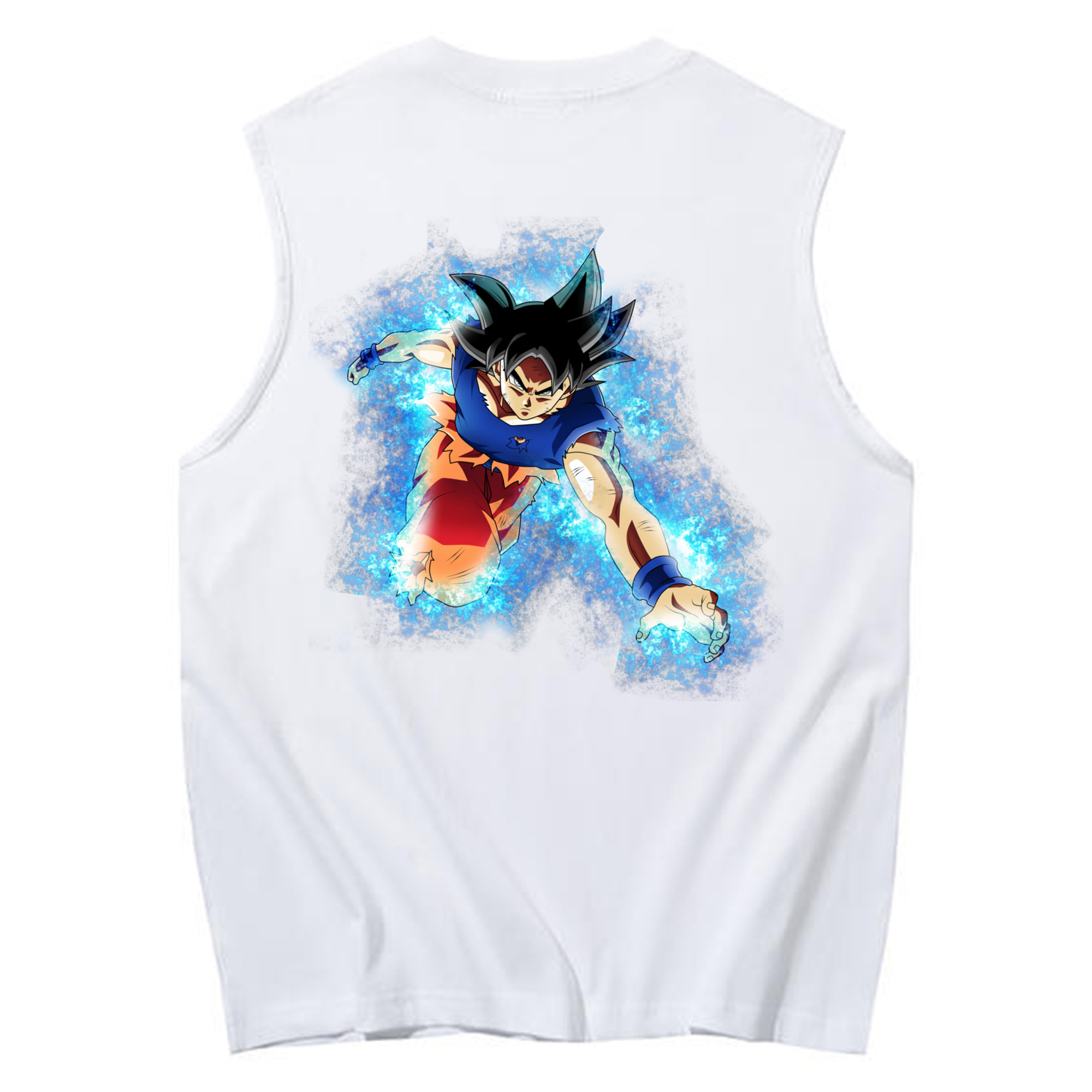 （画像用） ドラゴンボール 孫悟空（そん ごくう）Son Goku カカロット DRAGON BALL Kakarotto コットン100％タンクトップ（背面プリント）