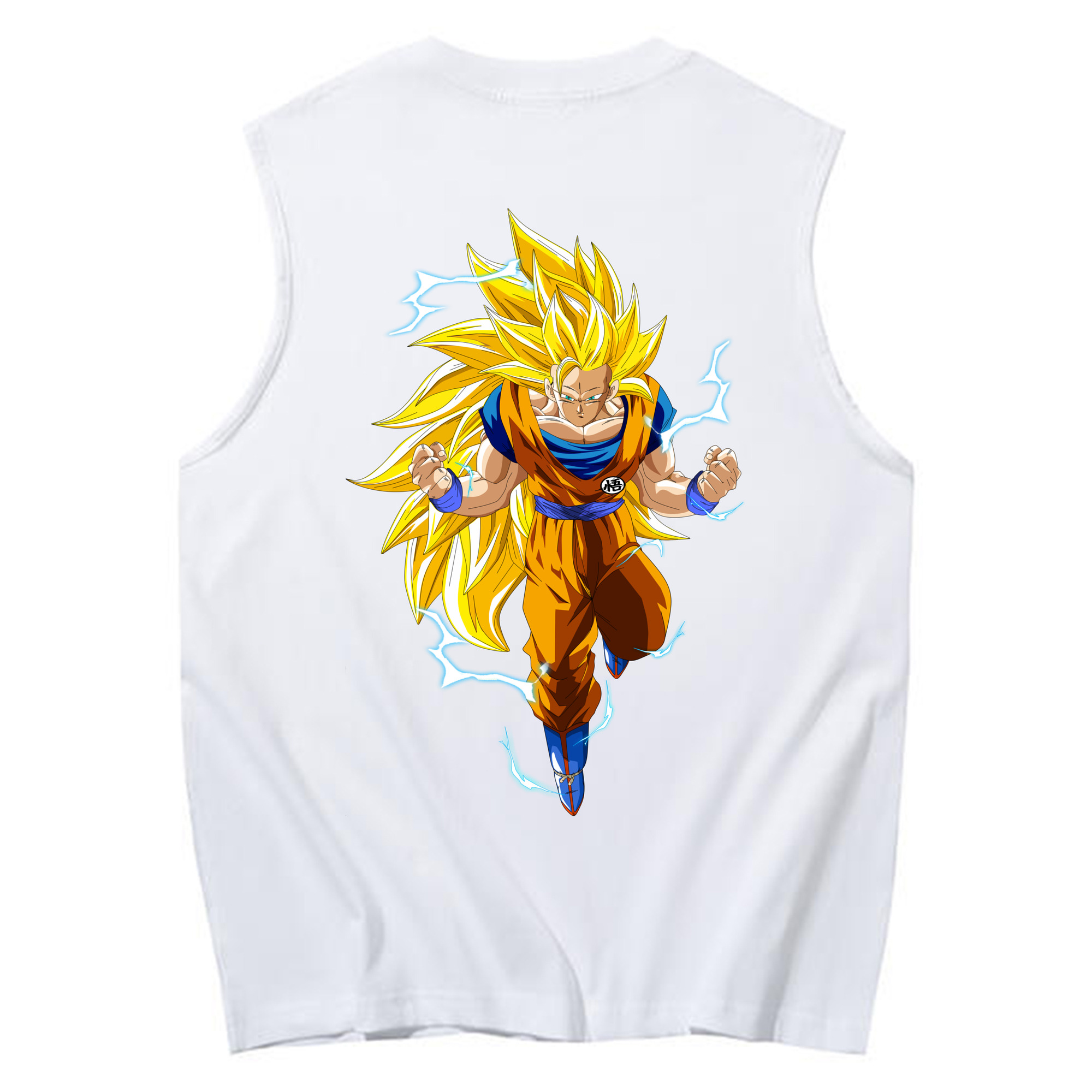 （画像用） ドラゴンボール 孫悟空（そん ごくう）Son Goku カカロット DRAGON BALL Kakarotto コットン100％タンクトップ（背面プリント）