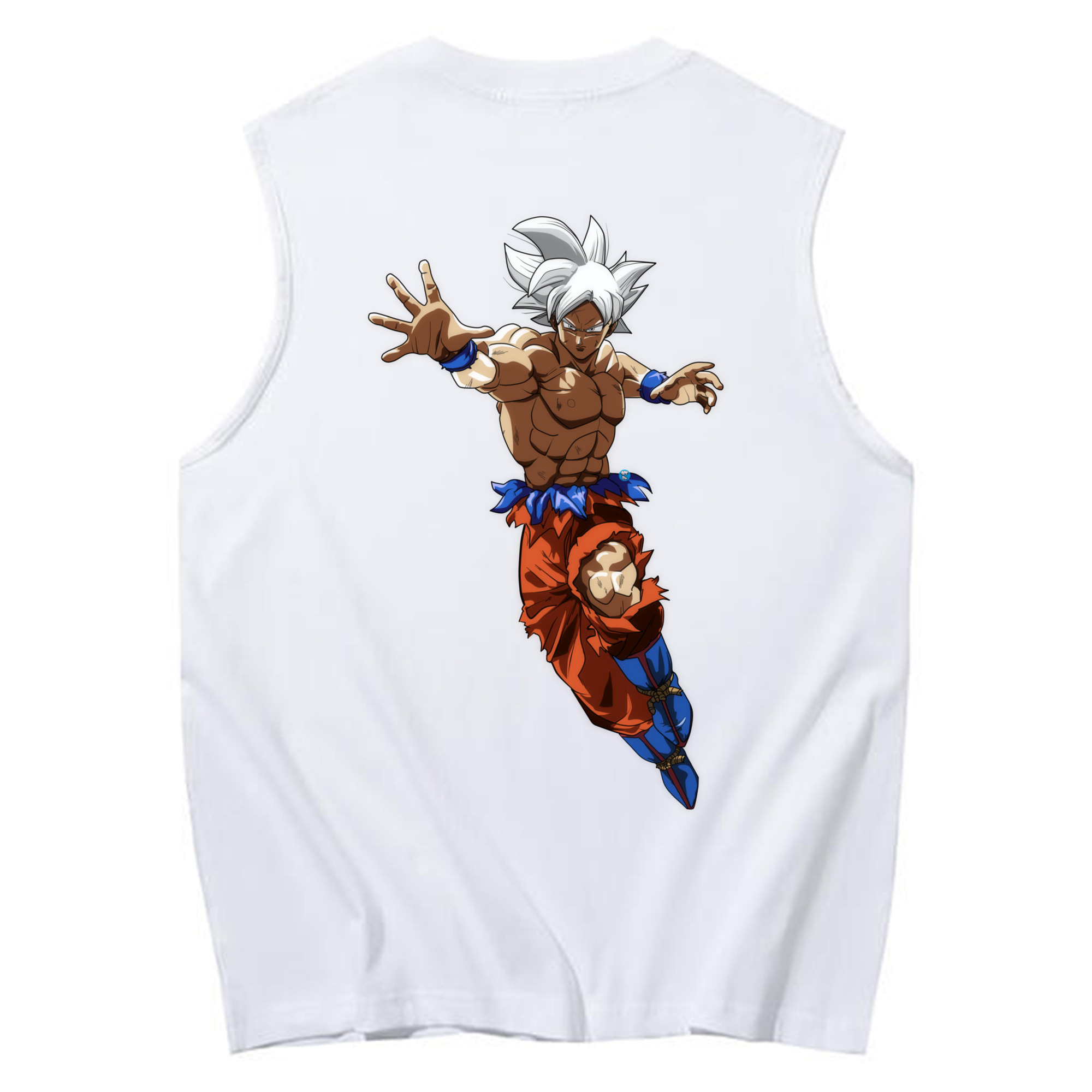 （画像用） ドラゴンボール 孫悟空（そん ごくう）Son Goku カカロット DRAGON BALL Kakarotto コットン100％タンクトップ（背面プリント）
