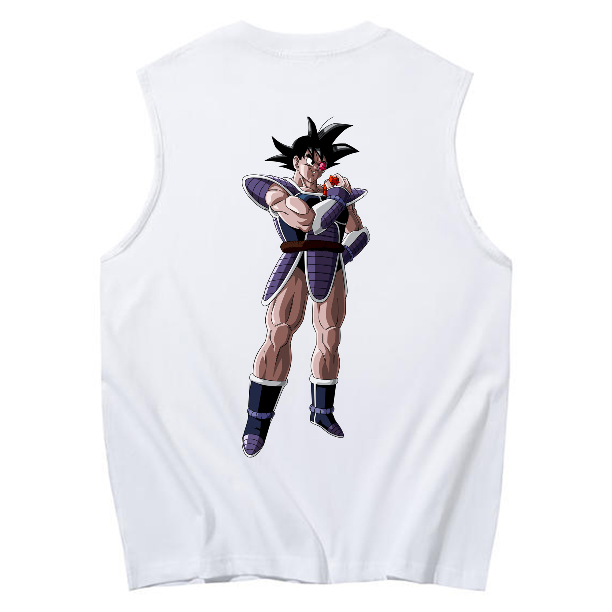 （画像用） ドラゴンボール 孫悟空（そん ごくう）Son Goku カカロット DRAGON BALL Kakarotto コットン100％タンクトップ（背面プリント）